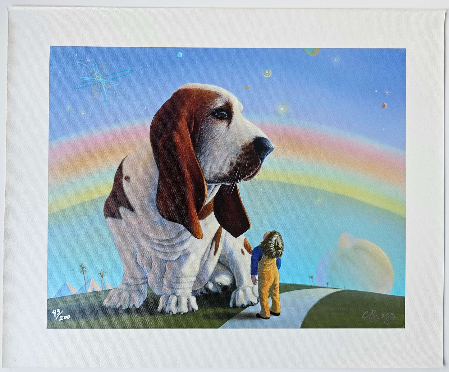 Charles Lynn Bragg "New Horizon" Basset Hound art