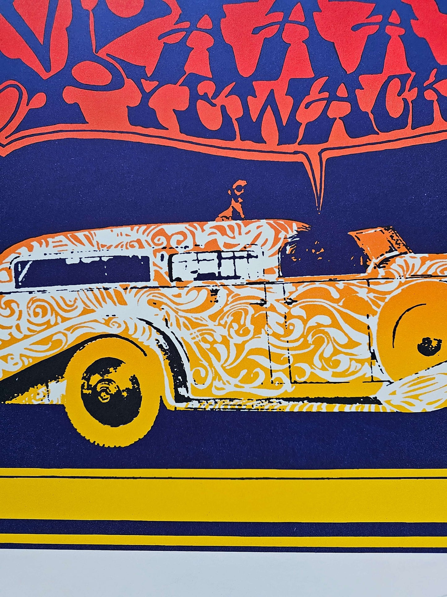 Stanley Mouse 1967 Cosmic Car Show Hand Signed Numbered Lithograph