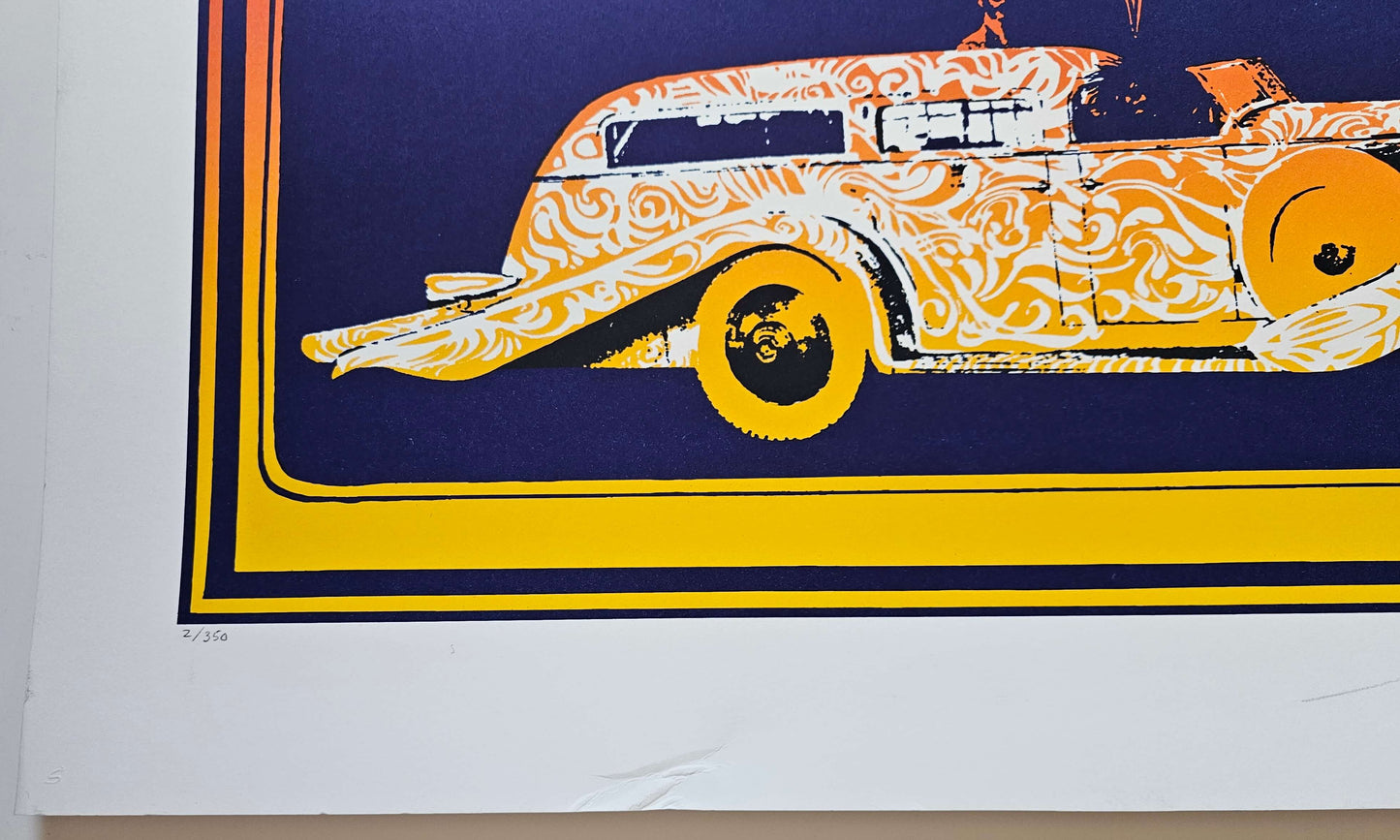 Stanley Mouse 1967 Cosmic Car Show Hand Signed Numbered Lithograph