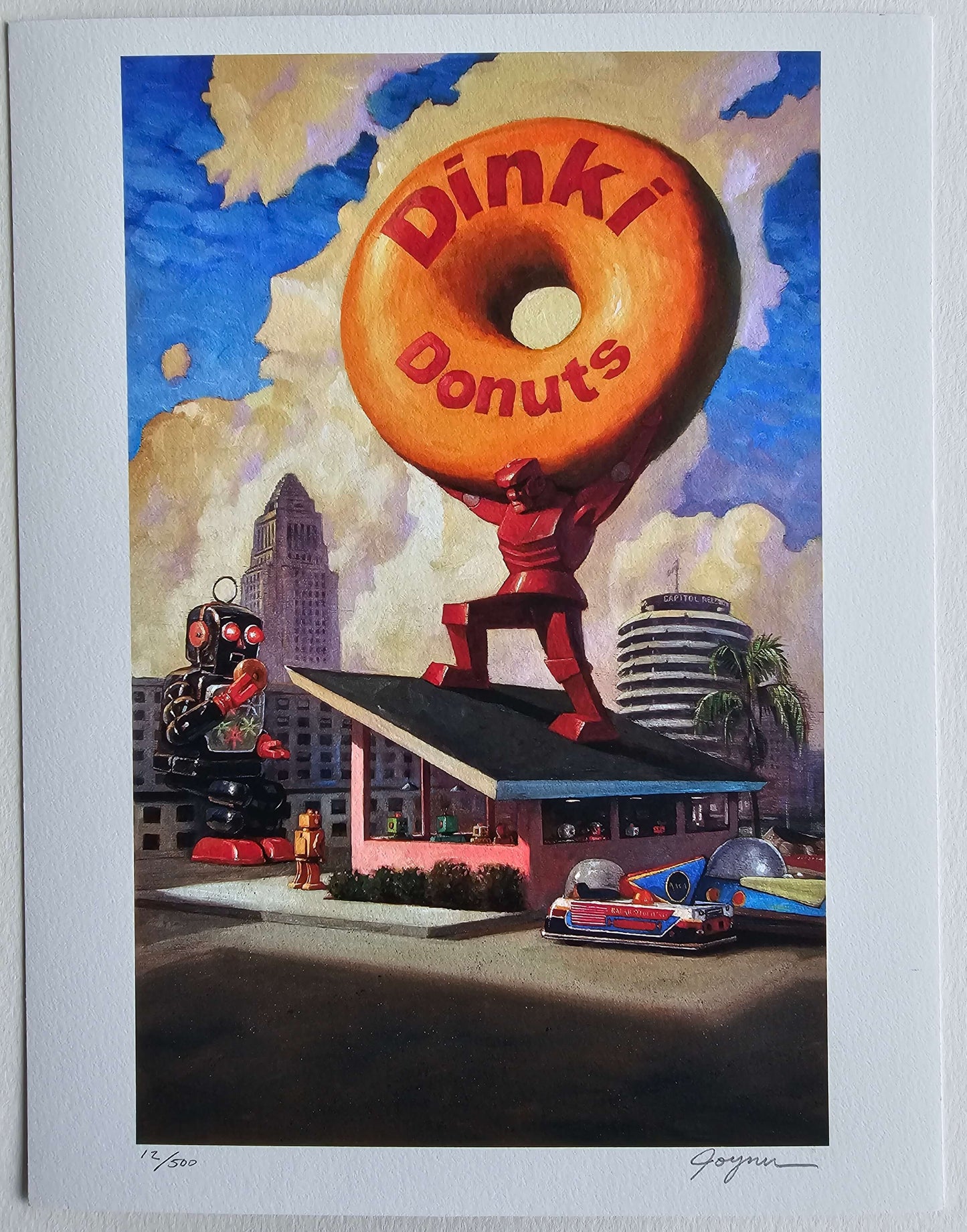 Eric Joyner "Robo Atlas" Dinki Donuts Robot Art