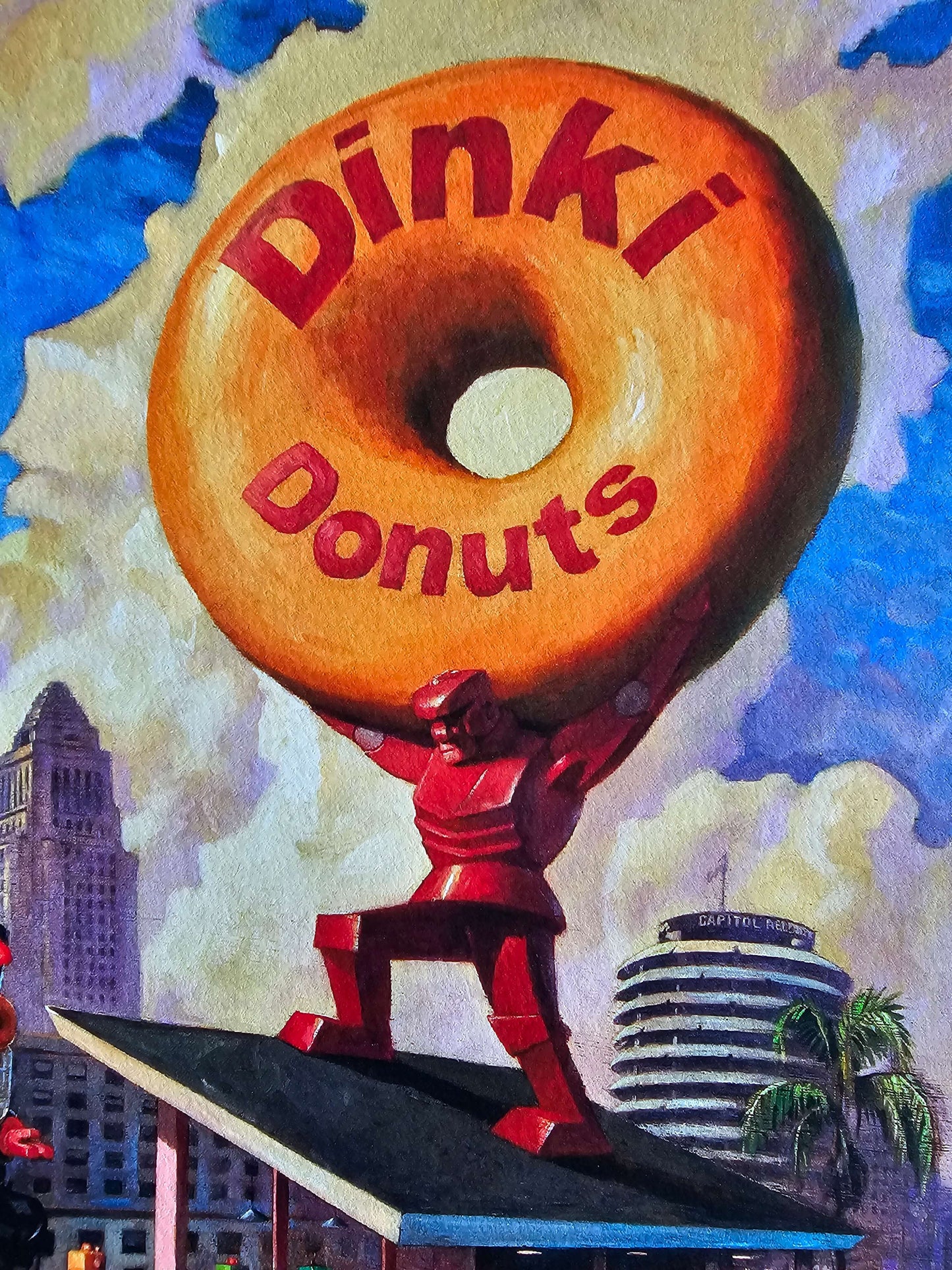 Eric Joyner "Robo Atlas" Limited Edition Numbered Hand Signed Art Print