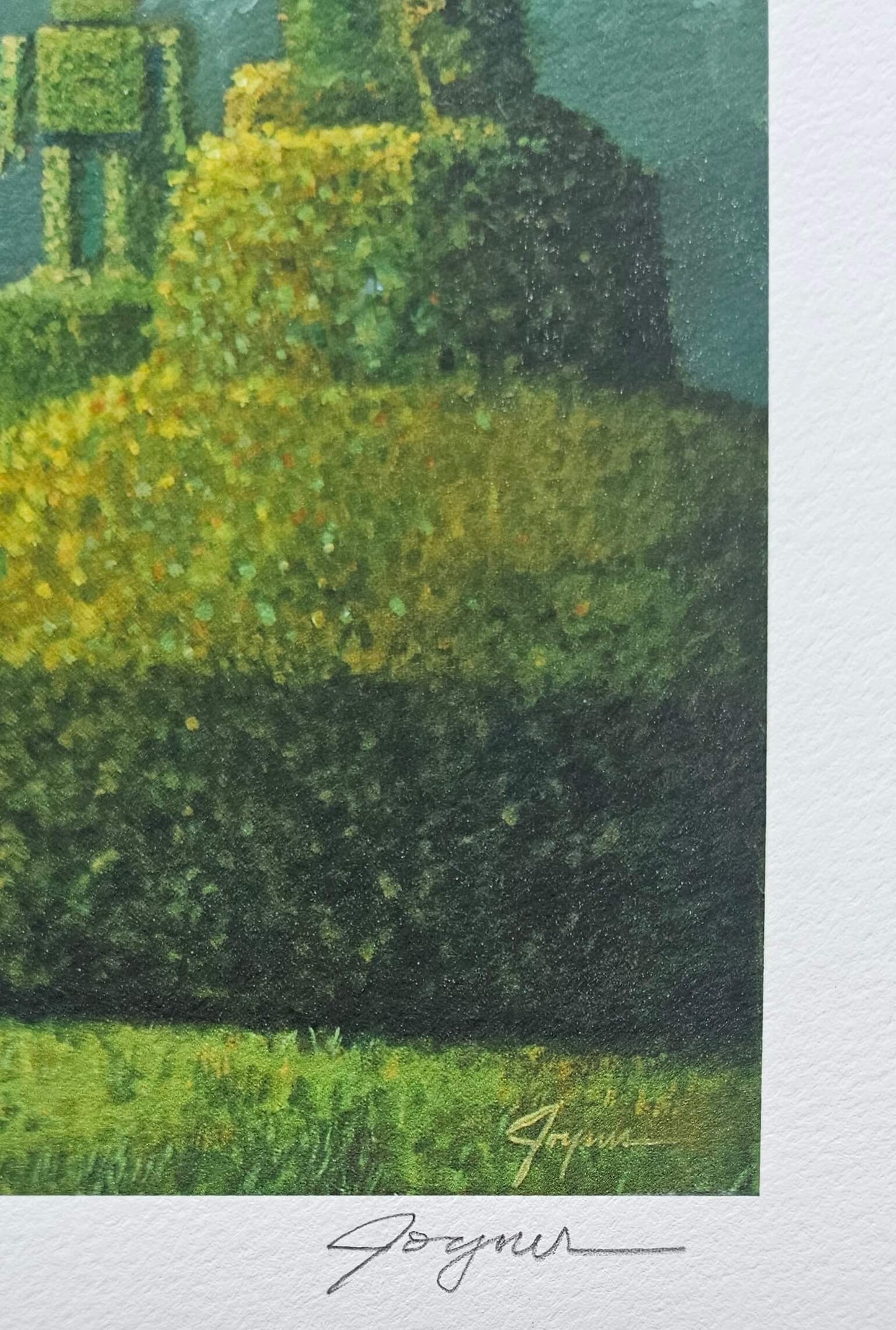 Eric Joyner Elephant Topiary Limited Edition Numbered Hand Signed Art Print