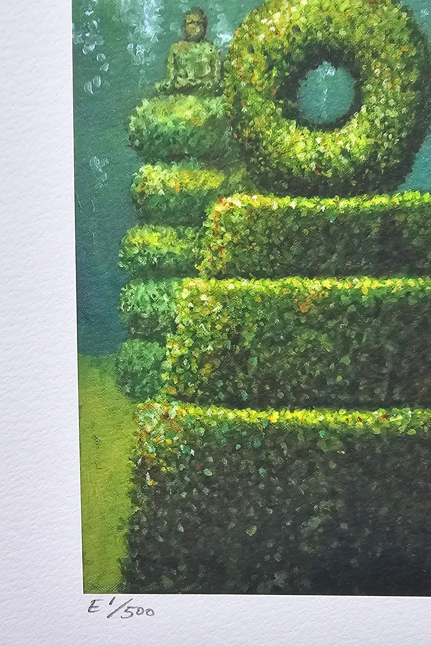 Eric Joyner Elephant Topiary Limited Edition Numbered Hand Signed Art Print