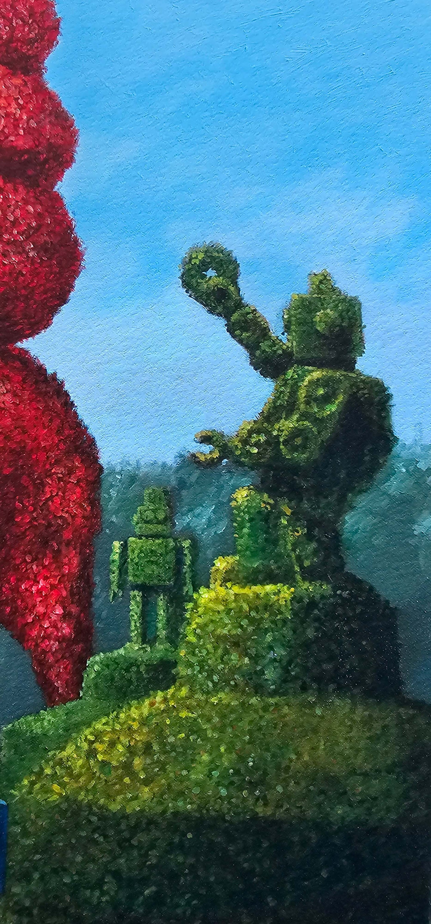 Eric Joyner Elephant Topiary Limited Edition Numbered Hand Signed Art Print