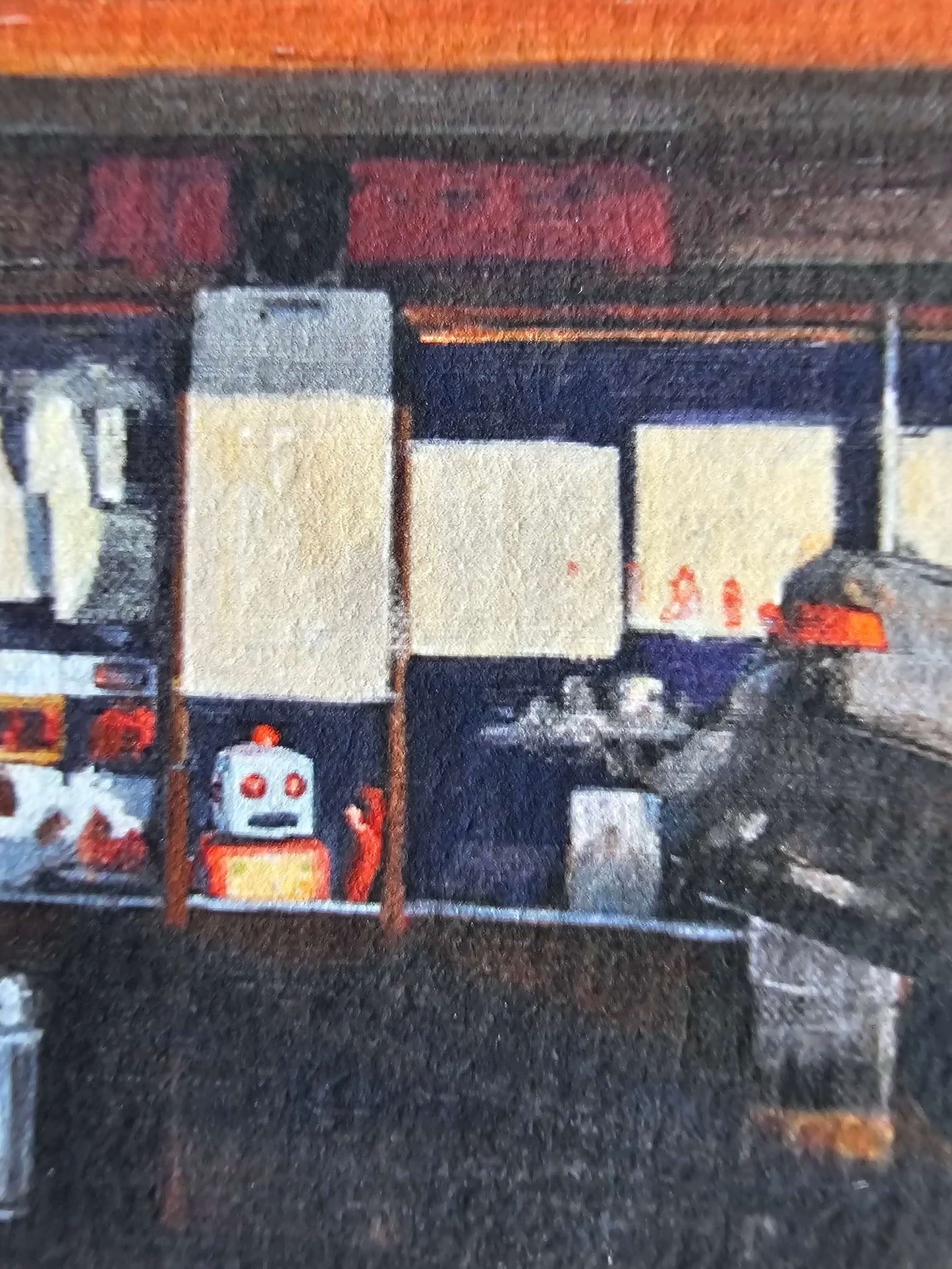 Robot at window