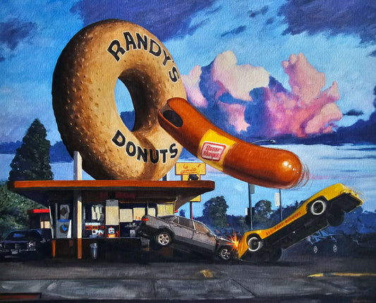 Eric Joyner "Happy Accident" Randy's Donuts Oscar Mayer Wiener Los Angeles art