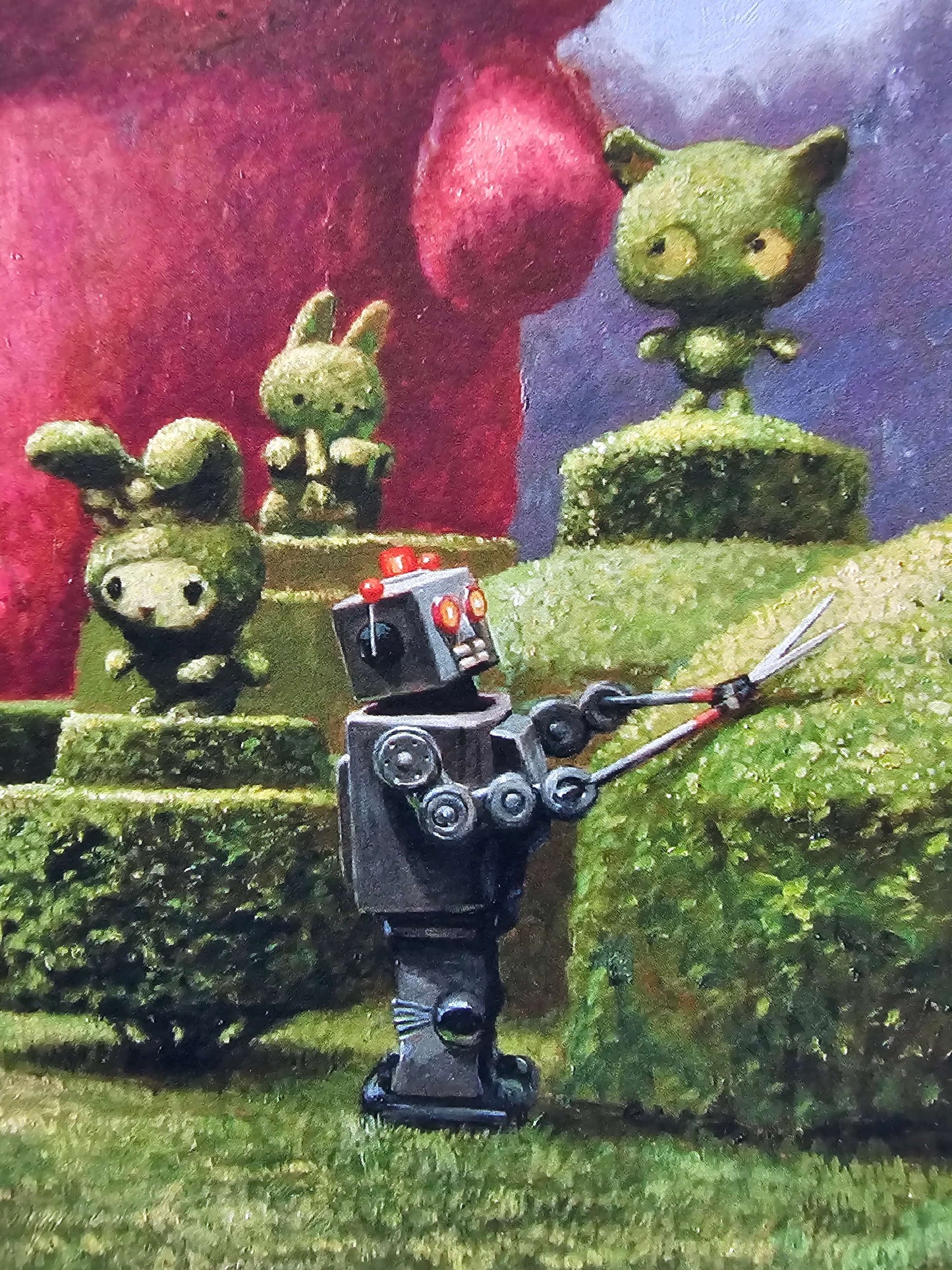 Robot cutting bushes