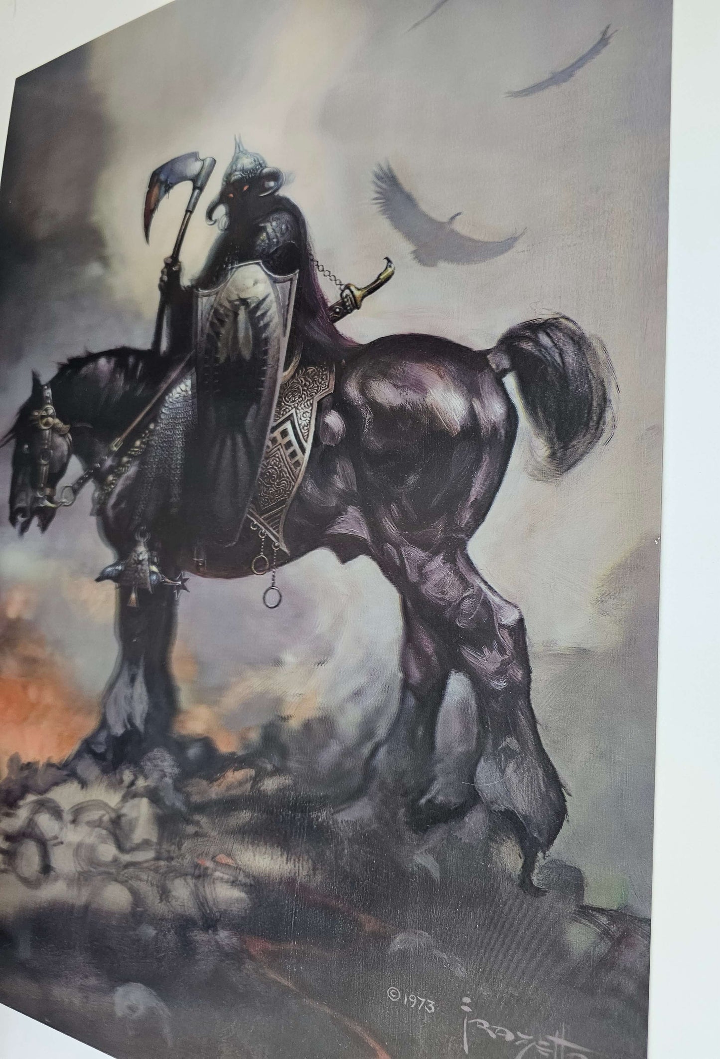 Frank Frazetta "Death Dealer" 3D Lenticular Print