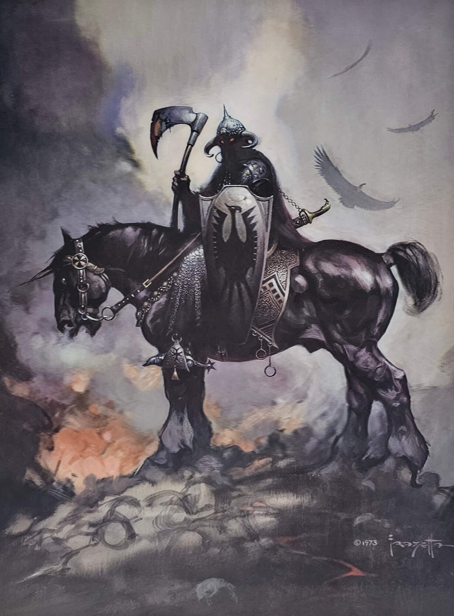 Frank Frazetta "Death Dealer" 3D Lenticular Print