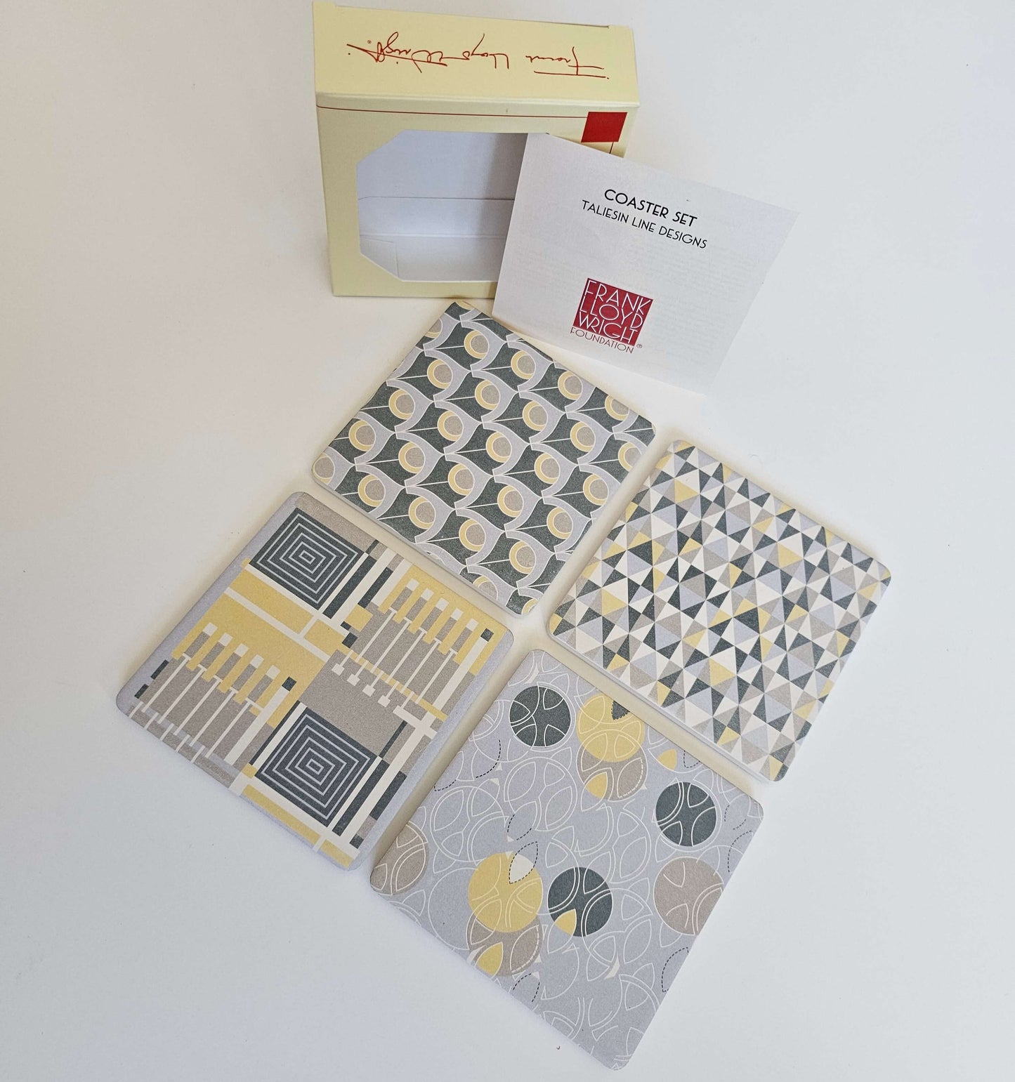 Frank Lloyd Wright Drink Coasters