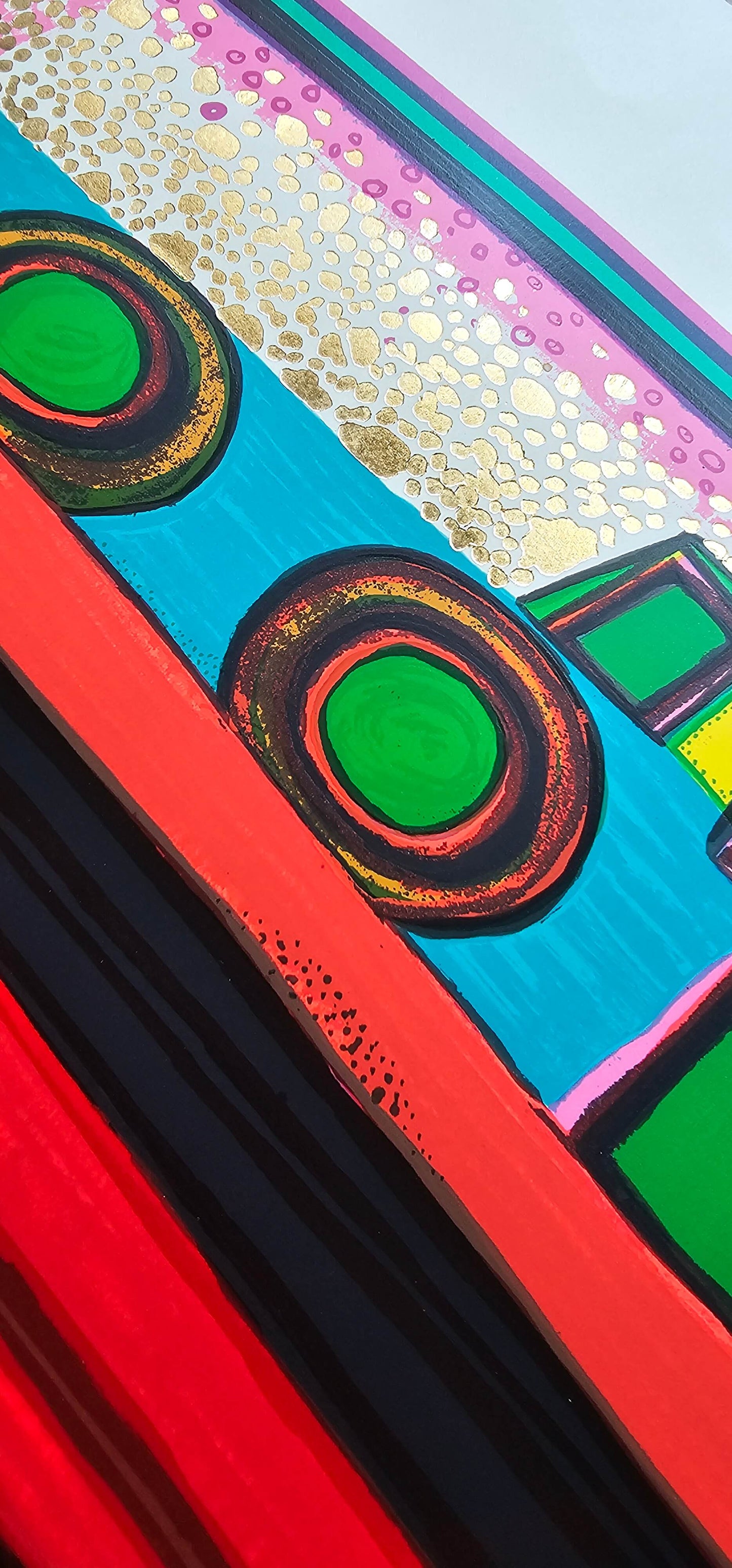 Friedensreich Hundertwasser Regentag auf Liebe Wellen nautical ocean art with vibrant colors