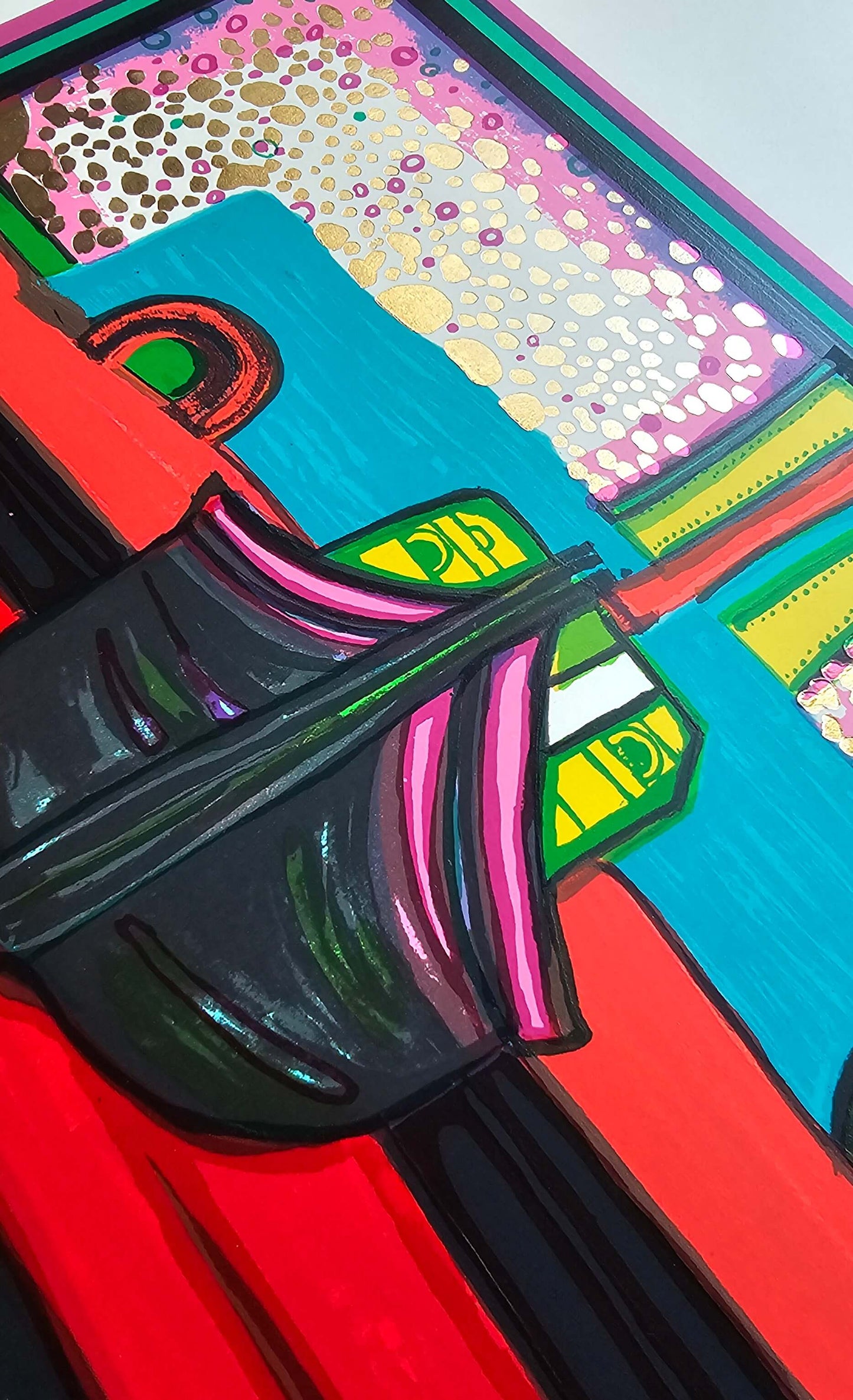 Friedensreich Hundertwasser Regentag auf Liebe Wellen nautical ocean art with vibrant colors