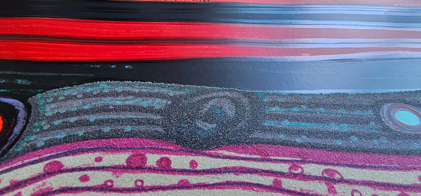 Friedensreich Hundertwasser Regentag auf Liebe Wellen nautical ocean art with vibrant colors