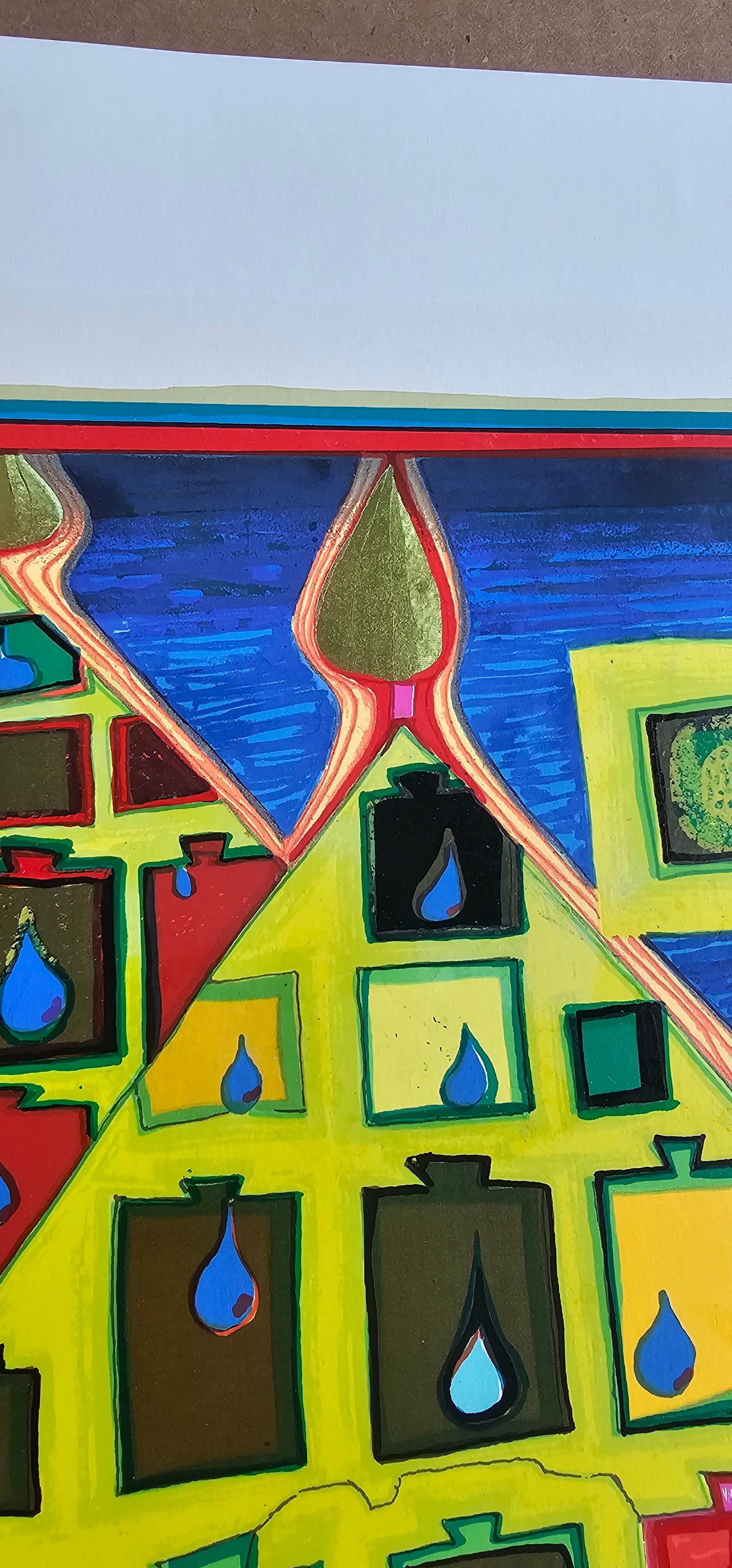 Friedensreich Hundertwasser Waiting with love hurts when love is somewhere else
