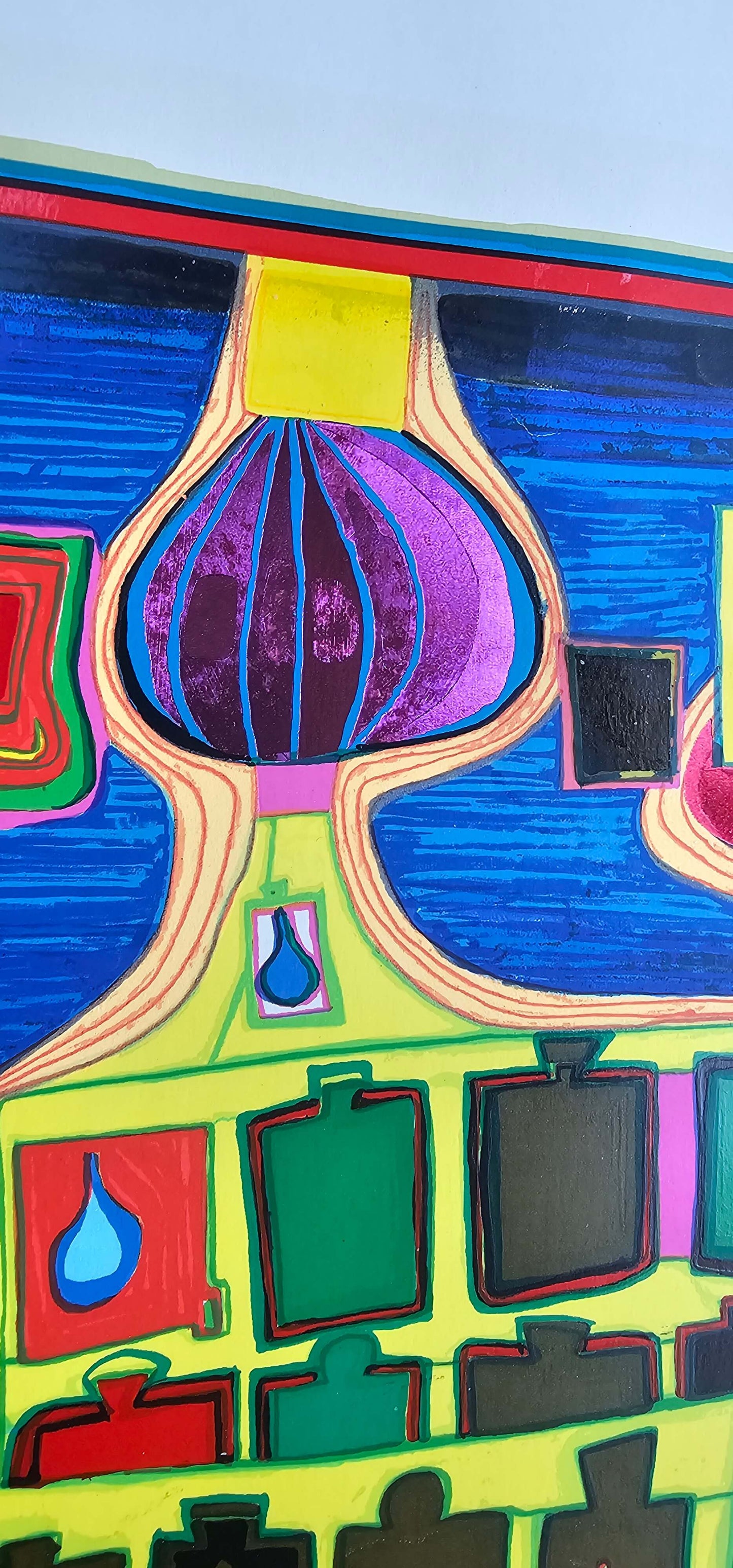 Friedensreich Hundertwasser Waiting with love hurts when love is somewhere else