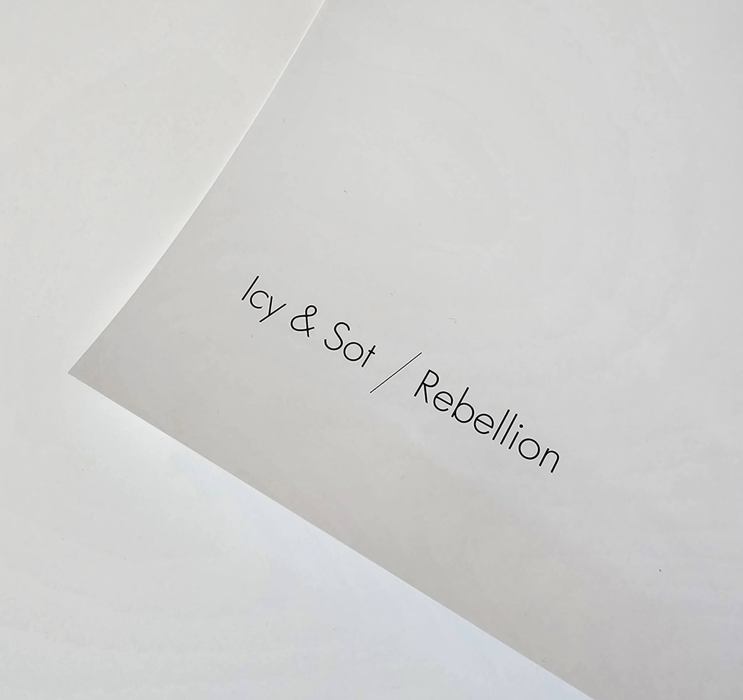 ICY & SOT "Rebellion" Collectible Art Poster