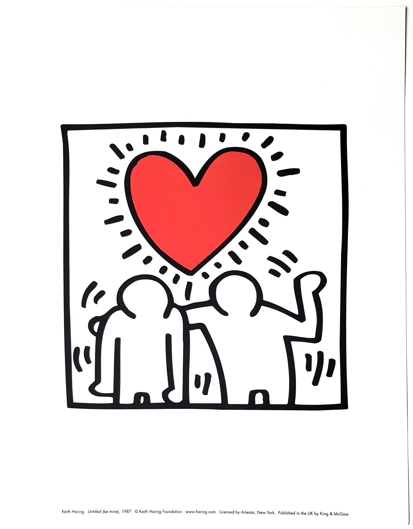 Keith Haring Be Mine Pop Art Print