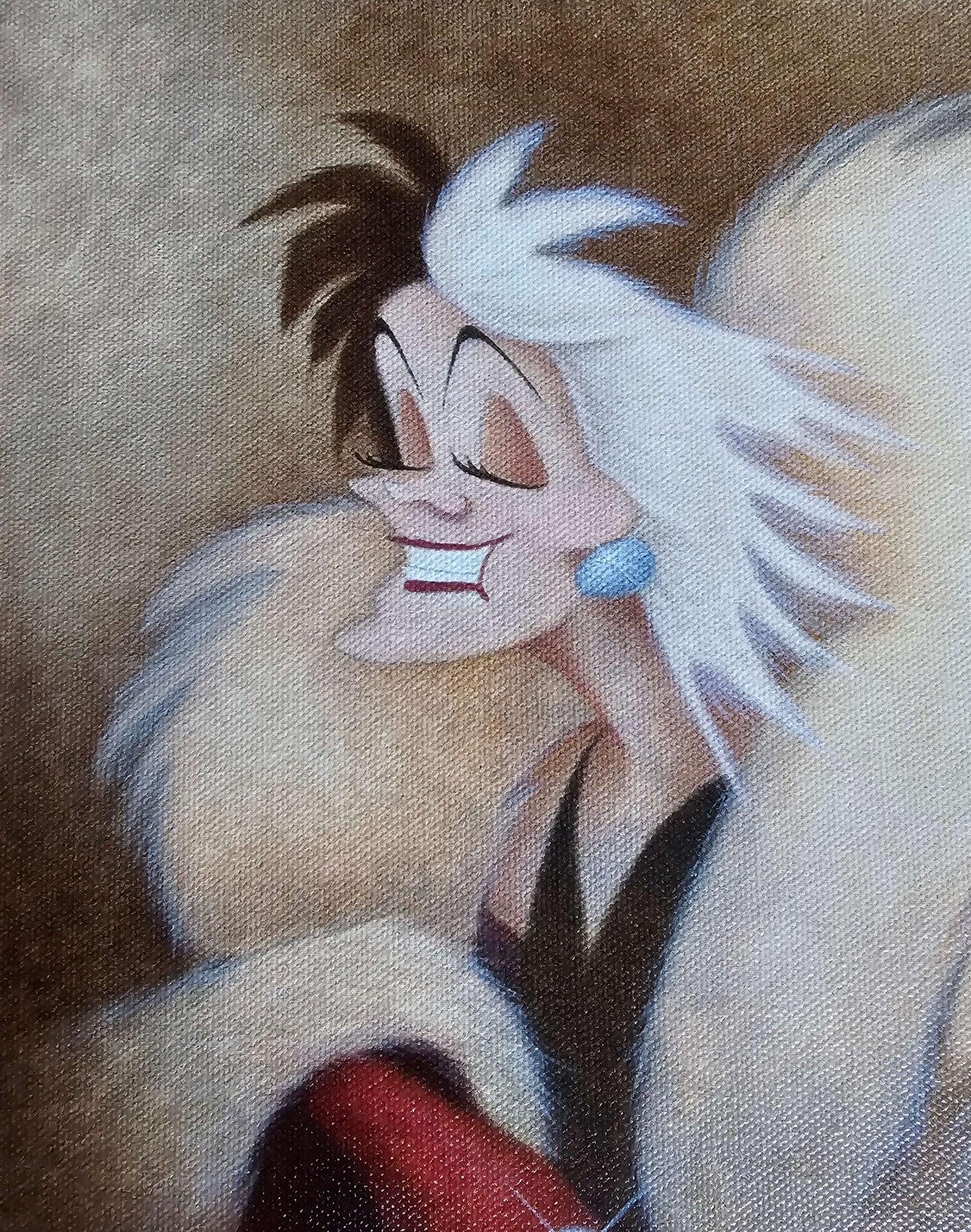 Cruella de vil disney art from 101 Dalmatians