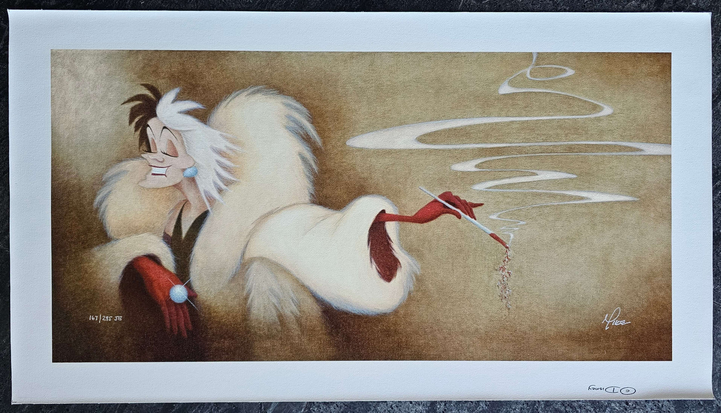 Mike Kupka "Perfectly Wretched" Hand Signed Numbered Disney Art on Canvas