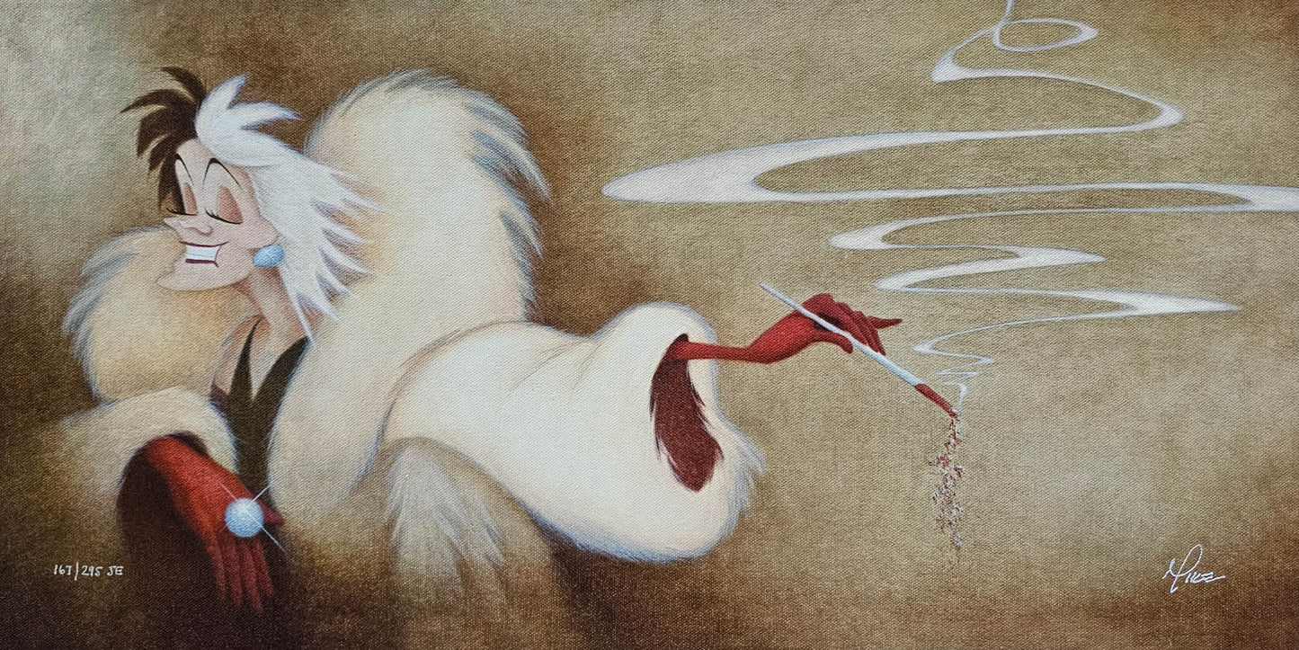 Mike Kupka "Perfectly Wretched" Hand Signed Numbered Disney Art on Canvas