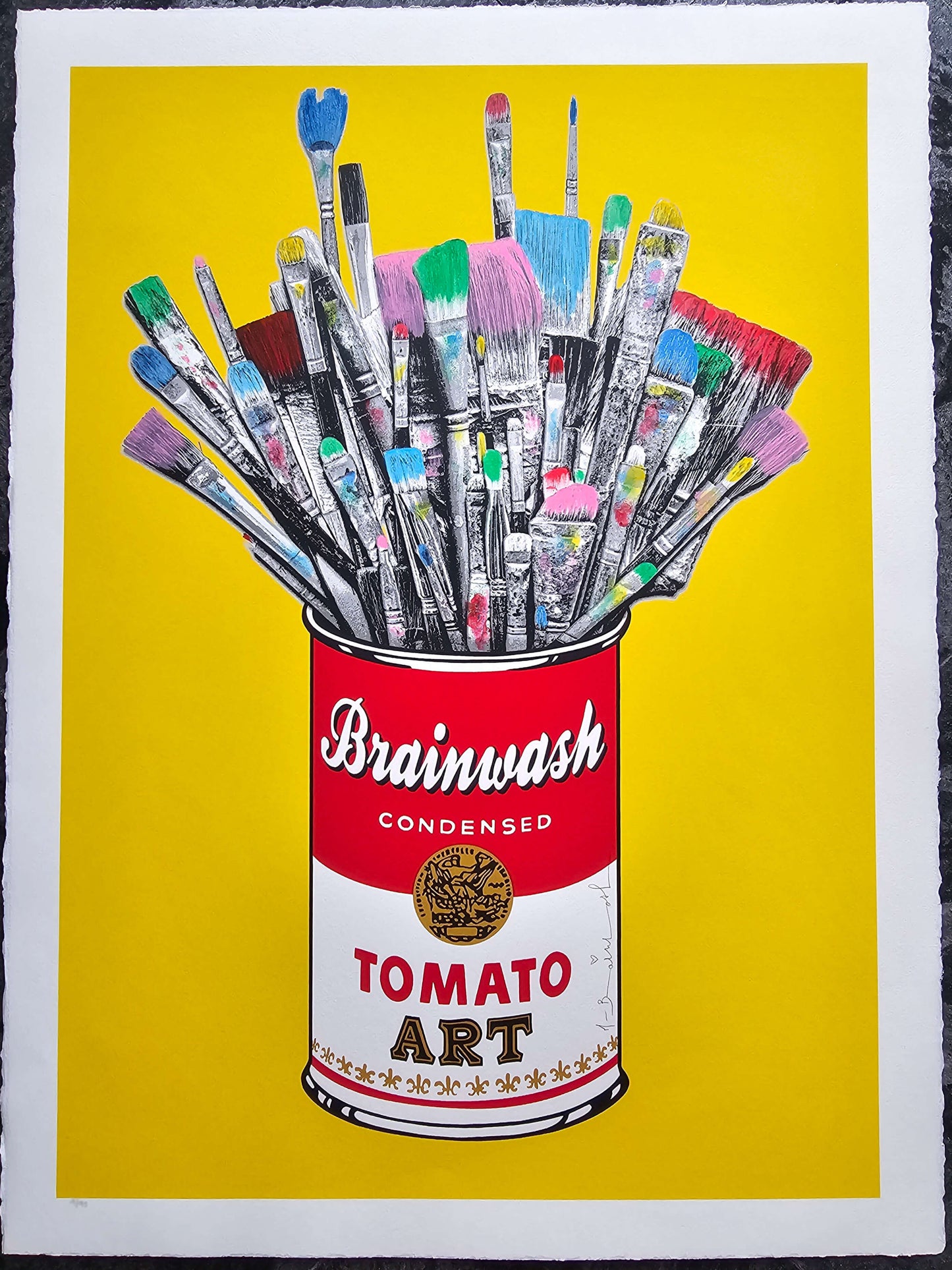 Mr Brainwash "Tomato POP" Yellow