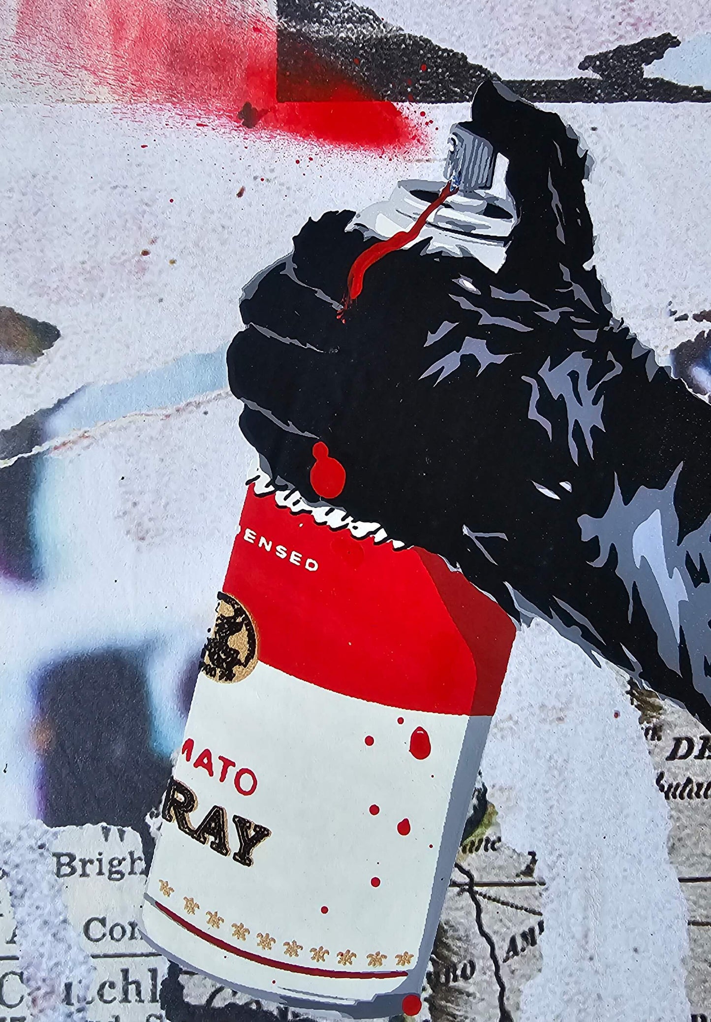 Campbell's soup spray can