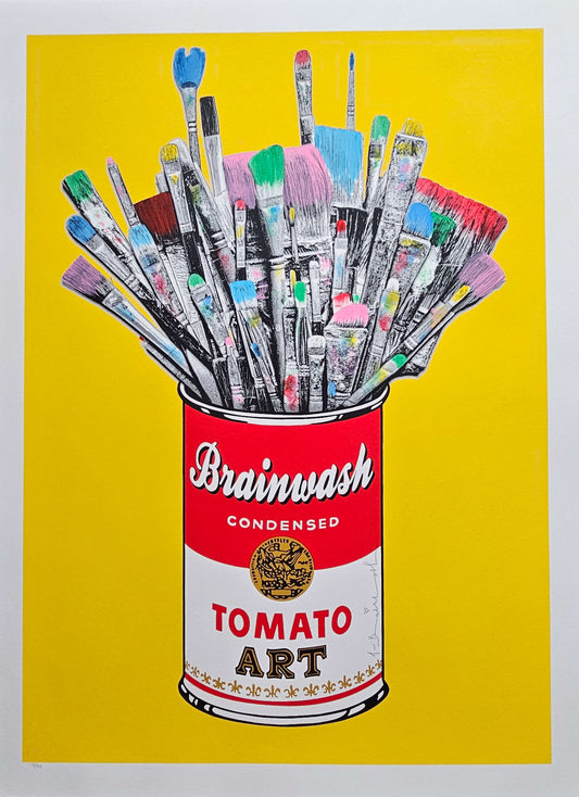Mr Brainwash "Tomato POP" Yellow
