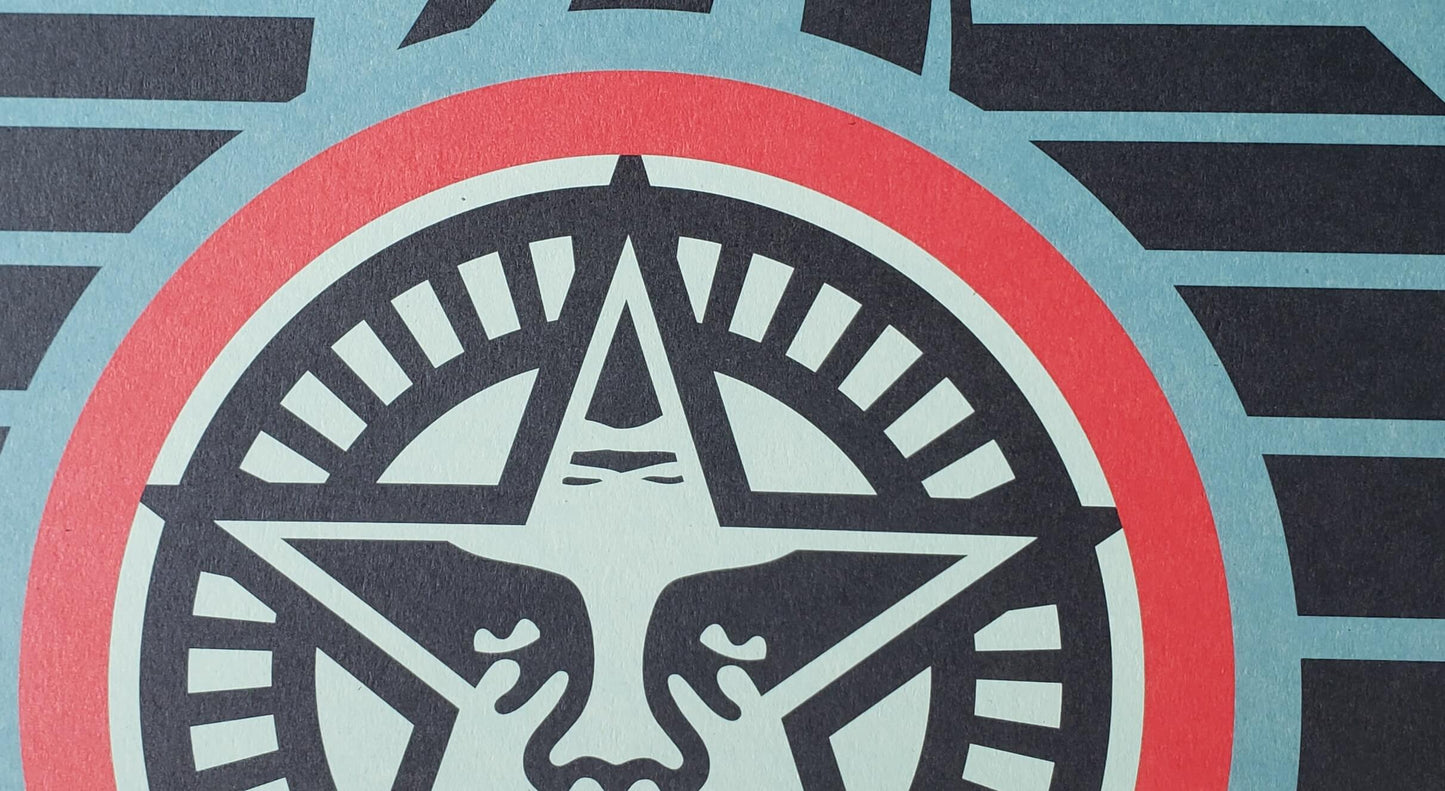 Shepard Fairey "Lotus Angel" Hand Signed Offset Lithograph