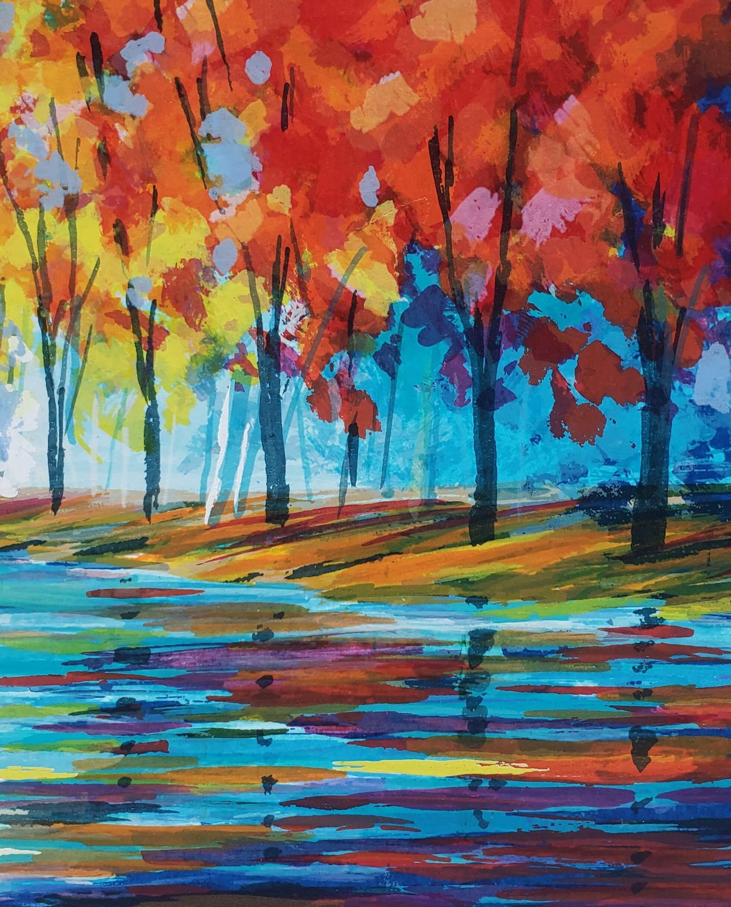 Slava Ilyayev Lake colorful artwork