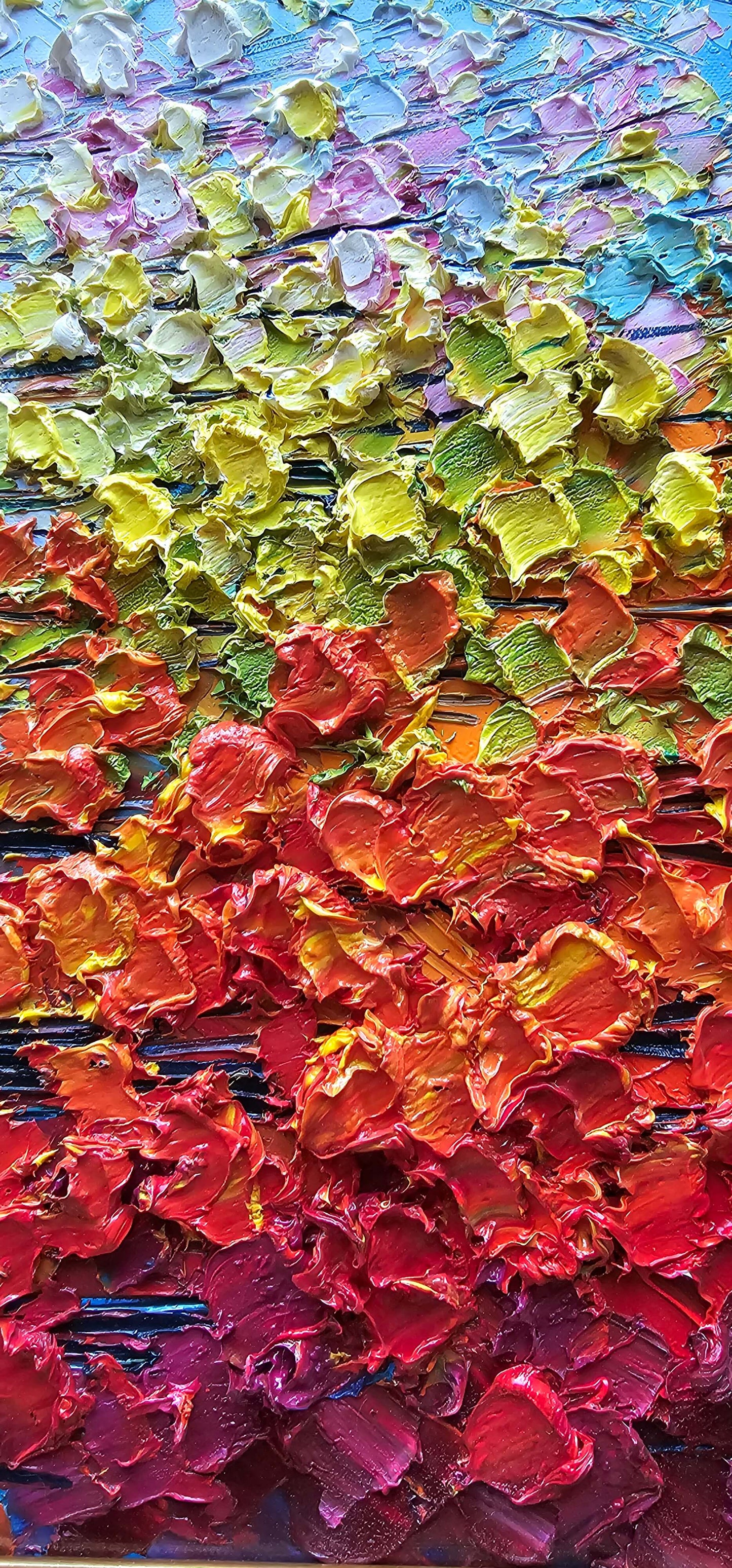 Slava Ilyayev colorful impasto original painting