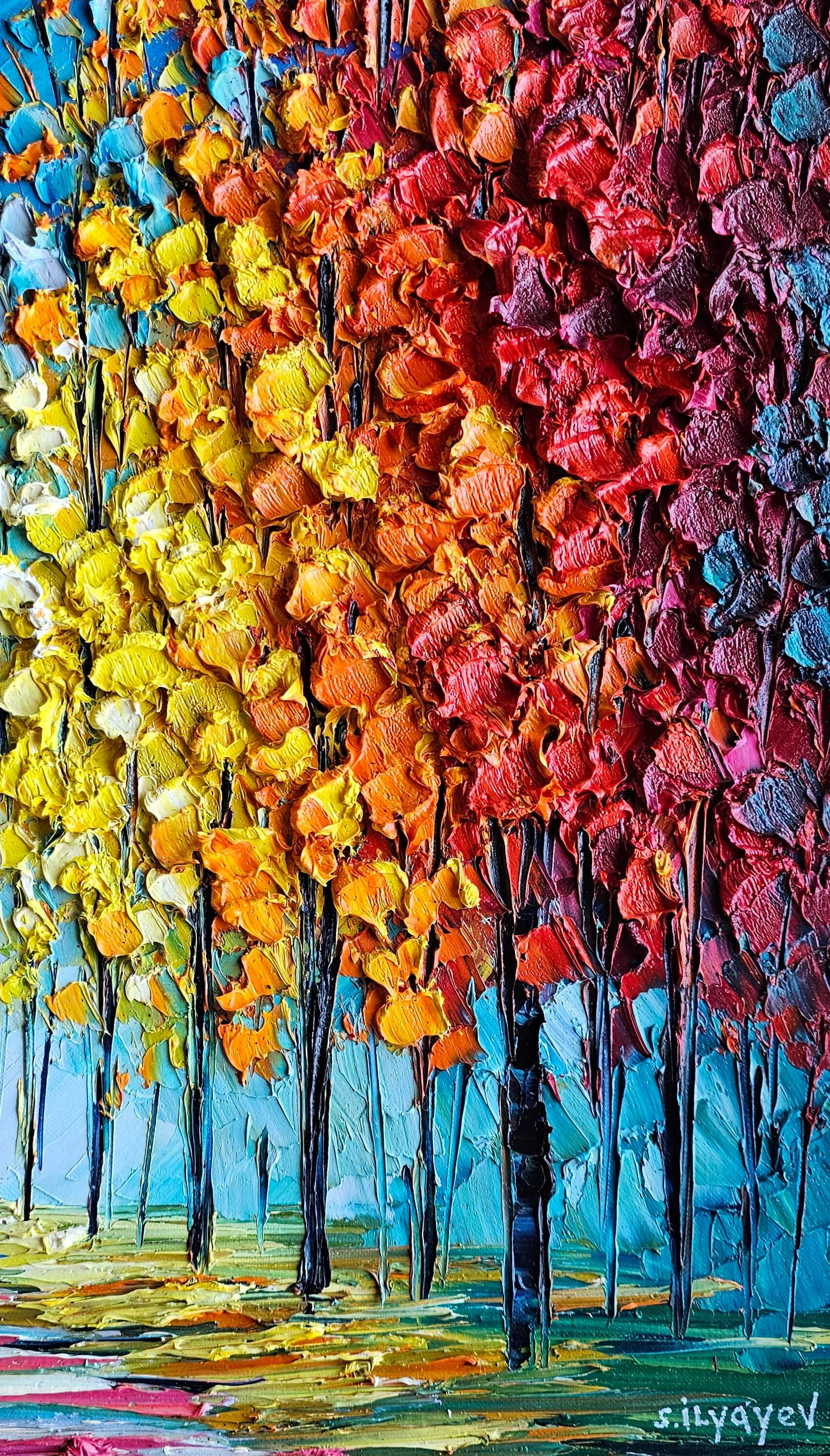Slava Ilyayev impasto colorful painting