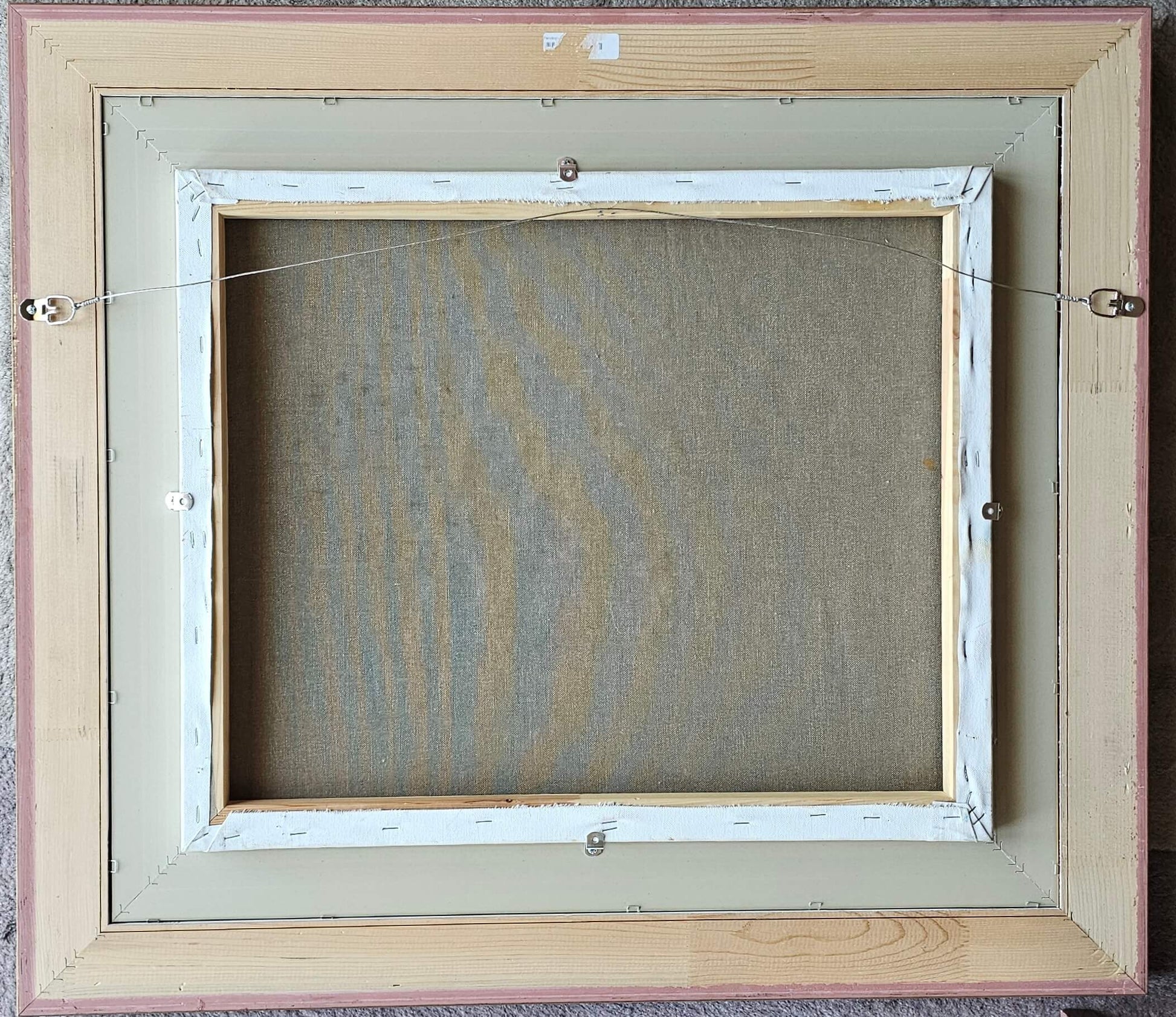 Slava Ilyayev back of painting hanging wire