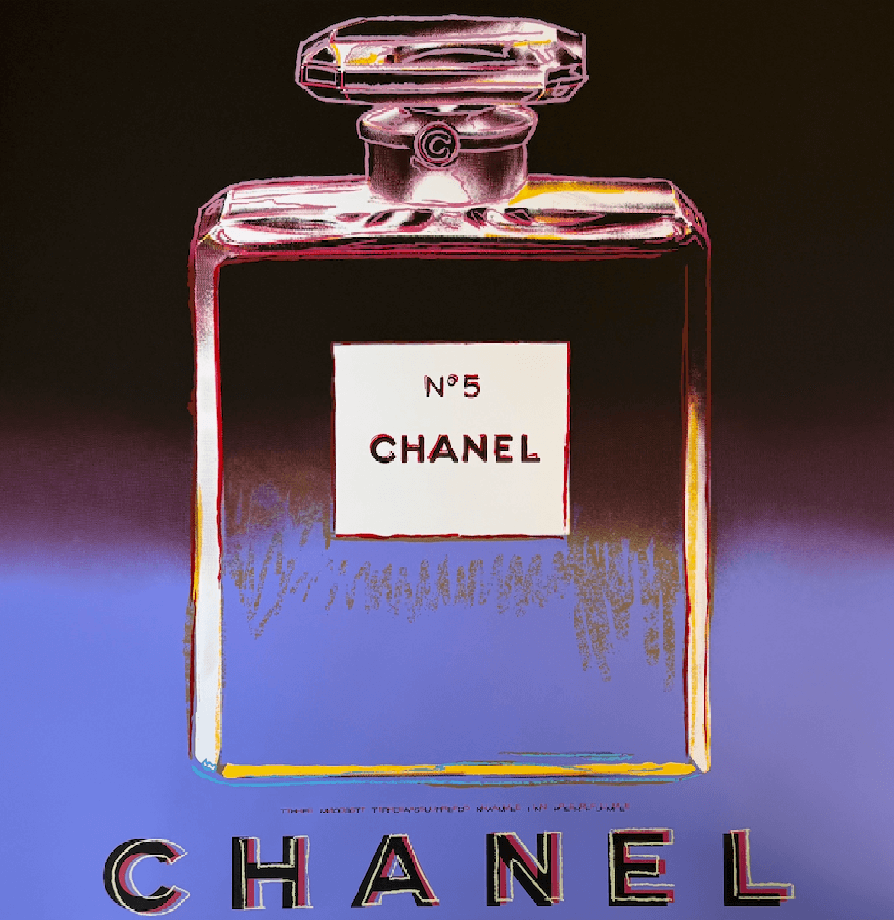 Andy Warhol Sunday B. Morning Chanel Silkscreen Pop Art with COA