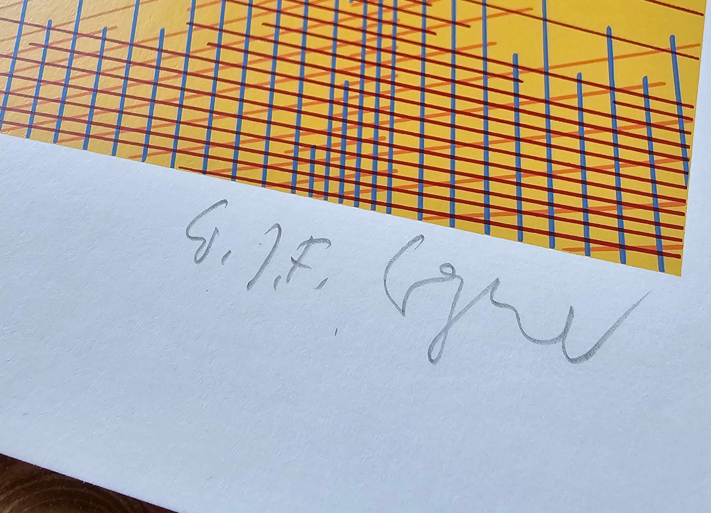 Winfred J.F. Wagner "Composition with figure" (Yellow)