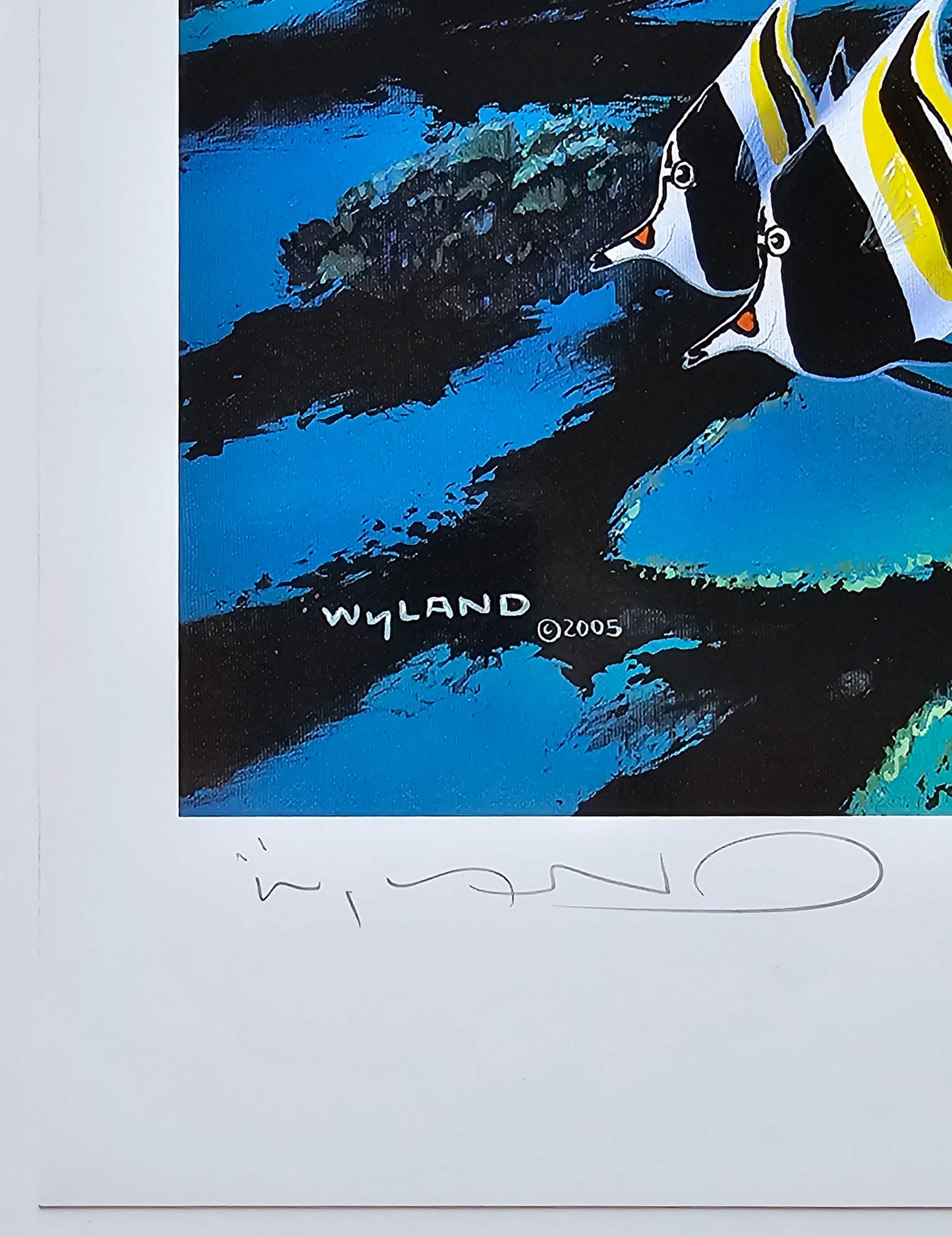 hand signed Wyland art
