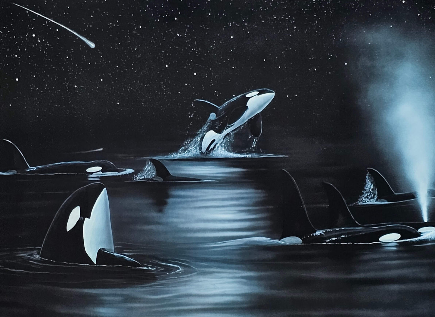Wyland Orca Starry Night
