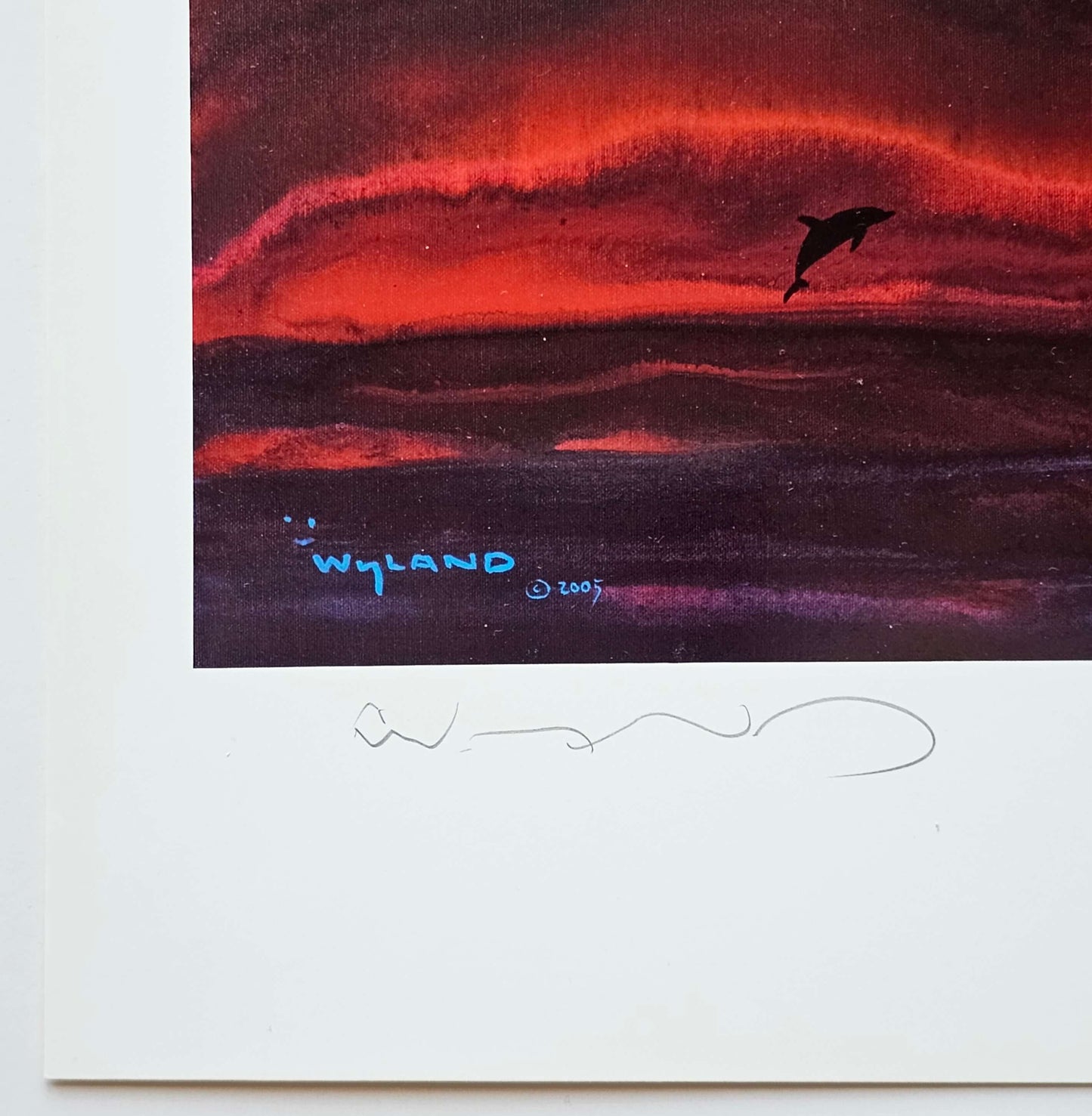 hand signed Wyland art