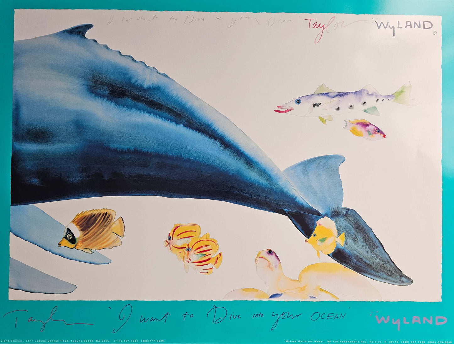 Humpback Fluke by Wyland and Tracy Taylor