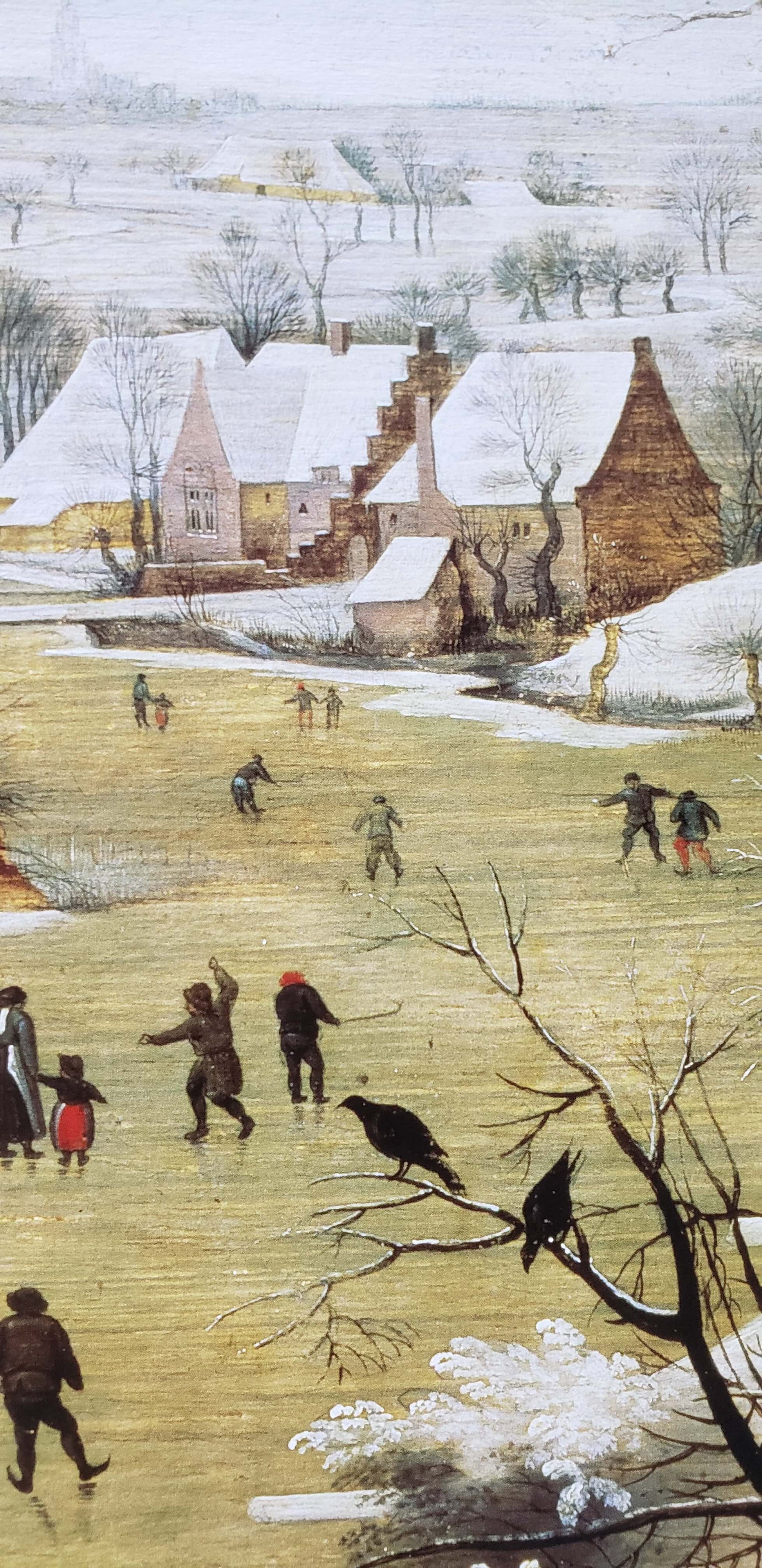 Pieter Brueghel Winter landscape with skaters and bird-trap