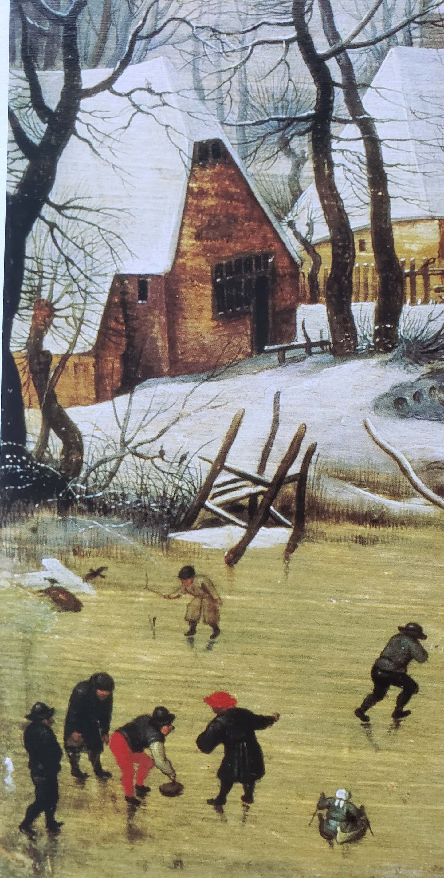 Pieter Brueghel Winter landscape with skaters and bird-trap