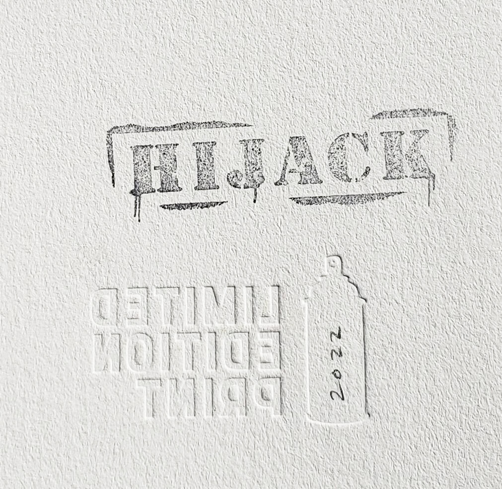 X-Ray Cat Hijack Street Art Graffiti Art Red Feline hand signed art