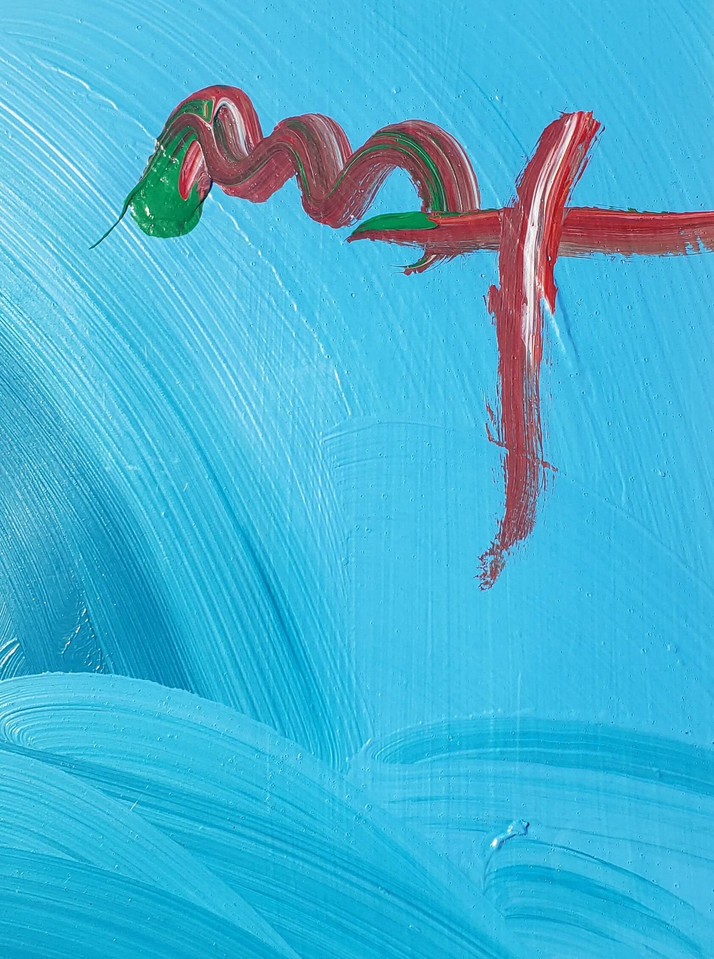 Peter Max Umbrella Man At Sea Painting