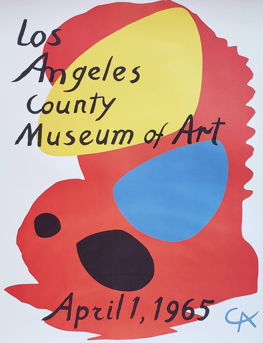 Alexander Calder Art poster Los angeles county museum of art April 1 1965 CA