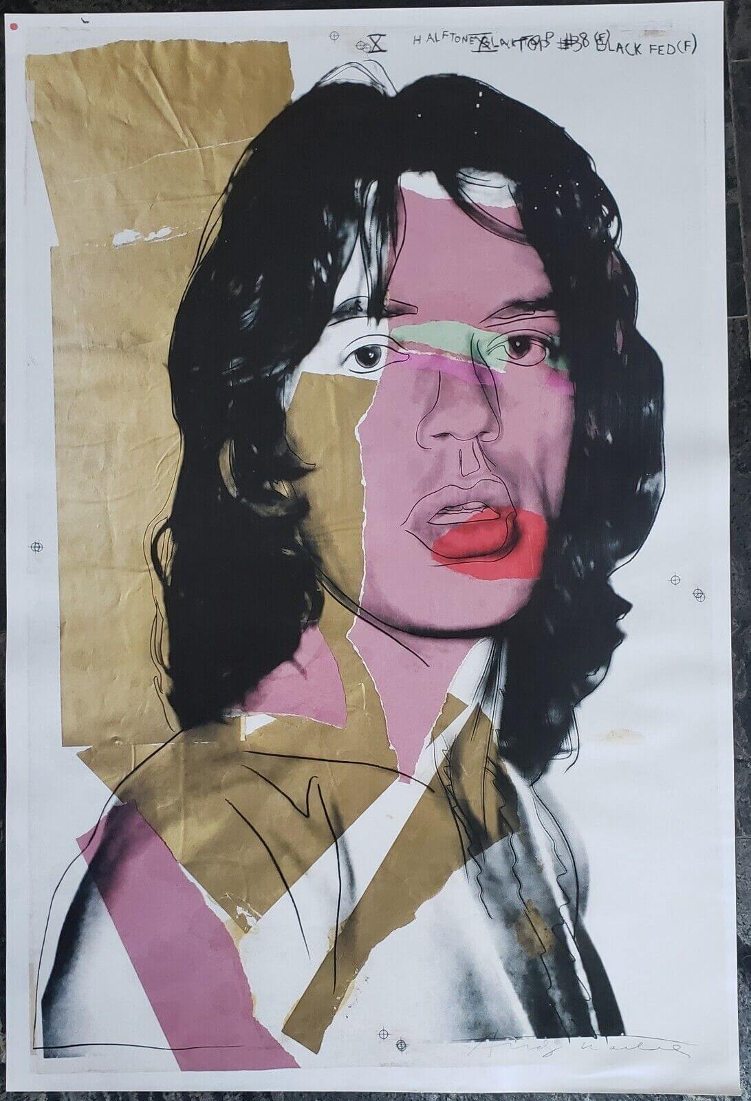 Andy Warhol "Mick Jagger" 1975 Poster