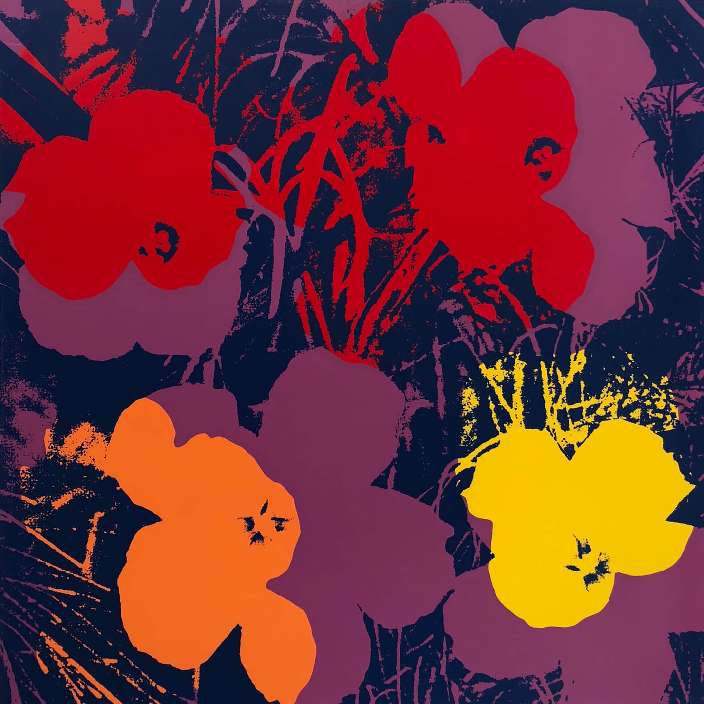 Andy Warhol Sunday B. Morning Poppy Flowers 11.66 Silkscreen