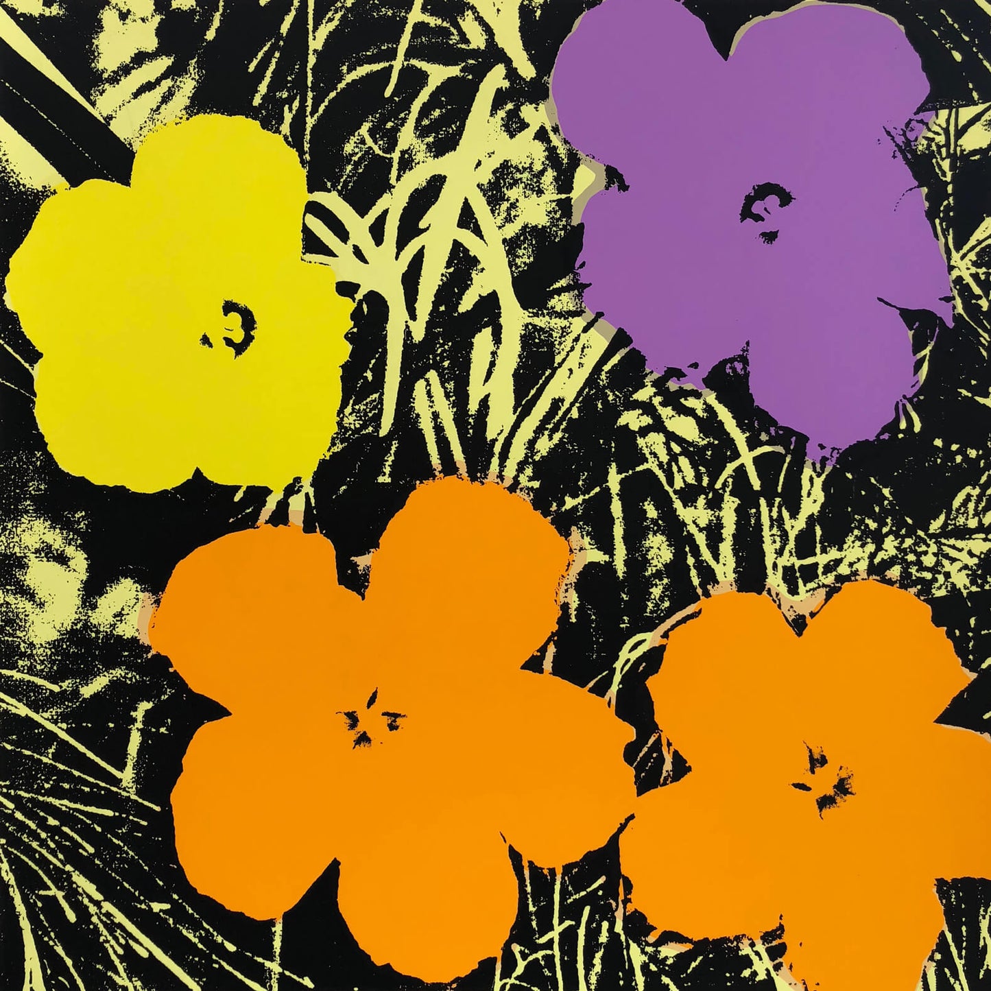 Andy Warhol Sunday B. Morning Poppy Flowers 11.67 Silkscreen