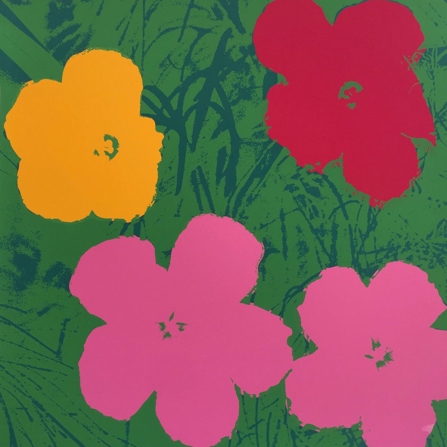 Andy Warhol Sunday B. Morning Poppy Flowers 11.68 Silkscreen