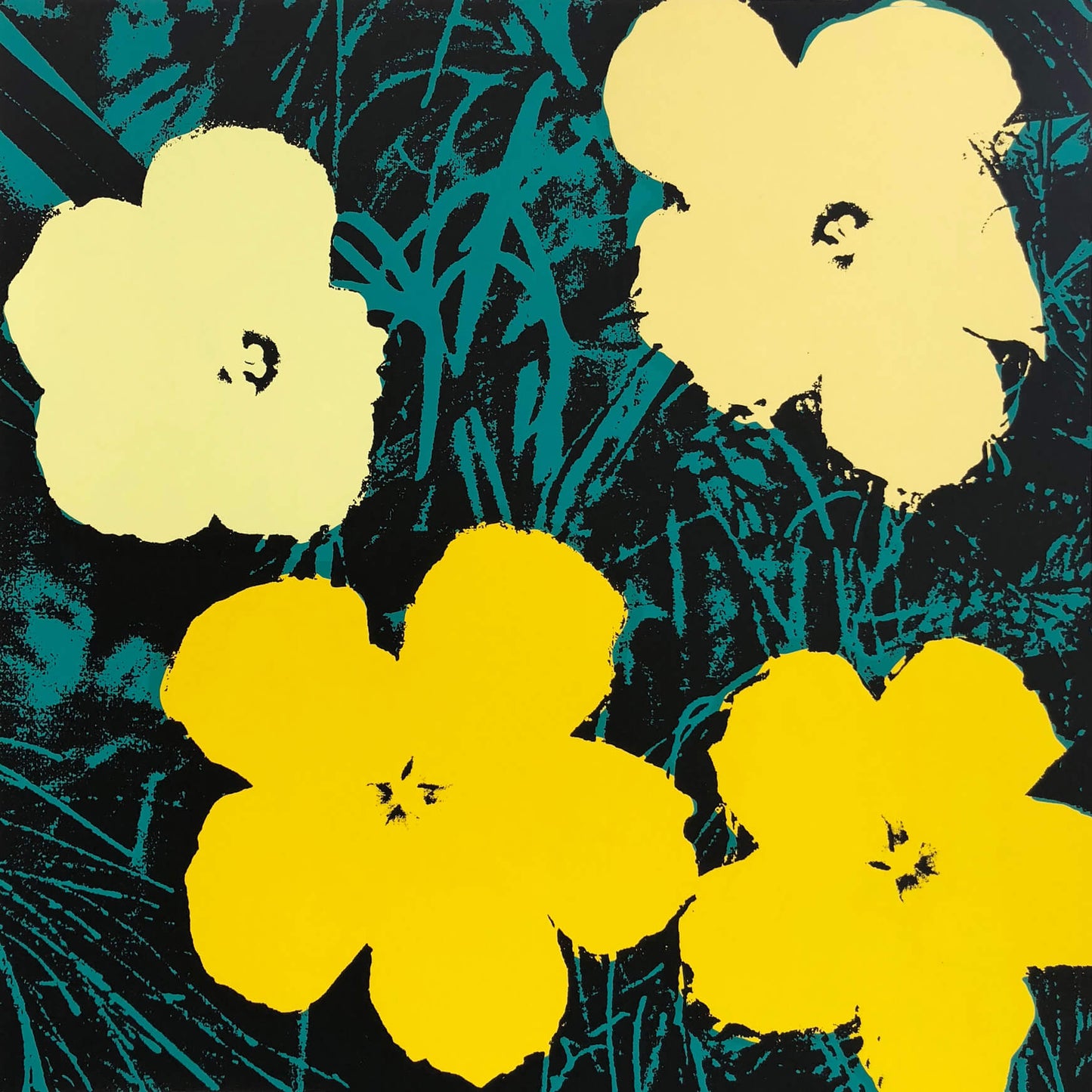 Andy Warhol Sunday B. Morning Poppy Flowers 11.72 Silkscreen