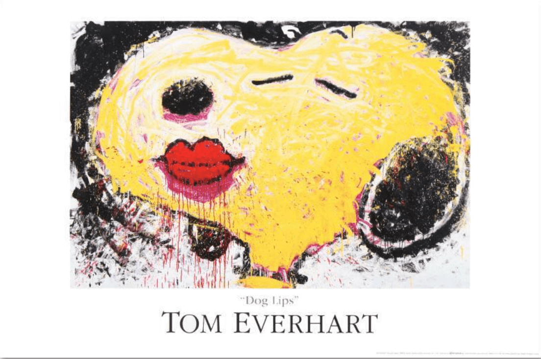 Tom Everhart Dog Lips Snoopy Dog Poster