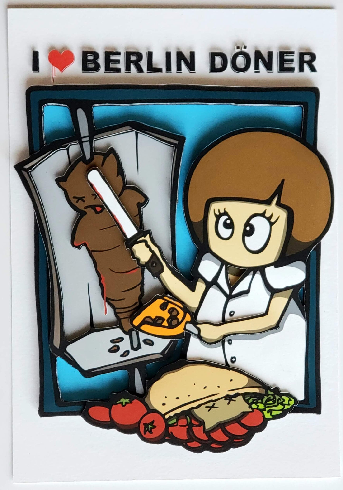 El Bocho I heart Berlin Döner 3D Art